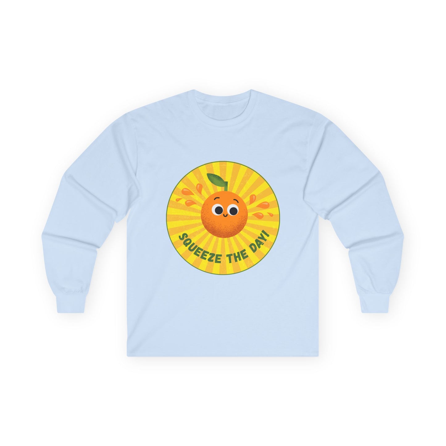 Sunny Vibes Long Sleeve Tees, Unisex Cotton Shirt, Fun Casual Wear, Gift for Fruit Lovers, Summer Style, Weekend Outfit