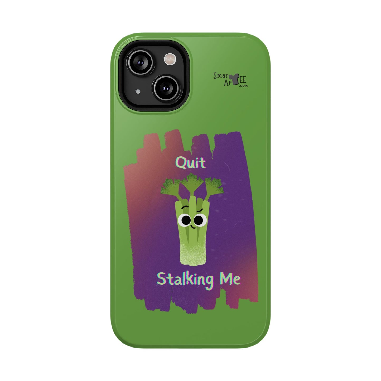 Cute Celery Pun Phone Case, Quirky Impact-Resistant Cell Phone Cover, Gift for Veggie Lovers, Fun Accessories for Friends