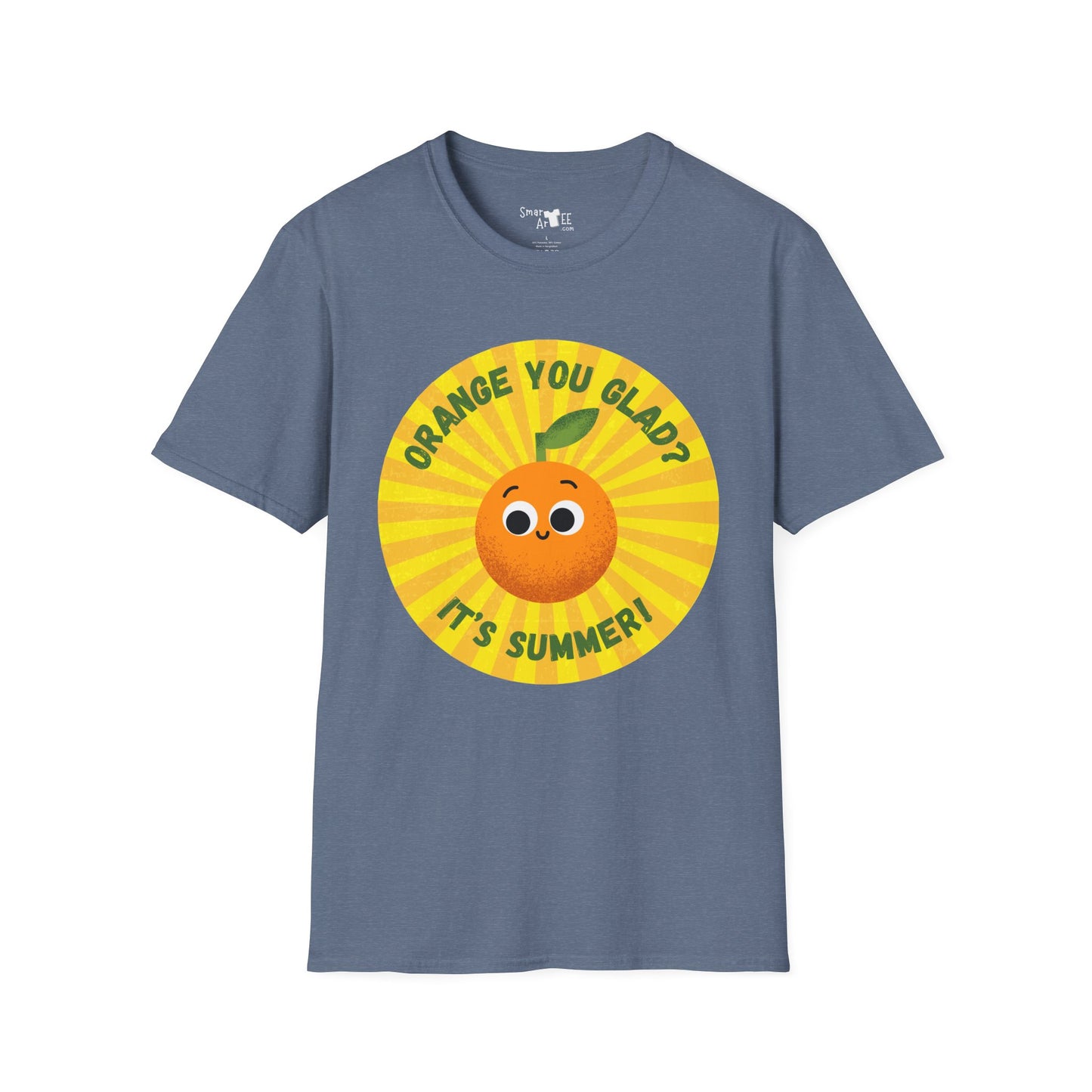 Summer Vibes T-Shirt - Fun Orange You Glad Design, Casual Tee, Gift for Kids, Family Gatherings, Seasonal Wear, Summer Celebrations