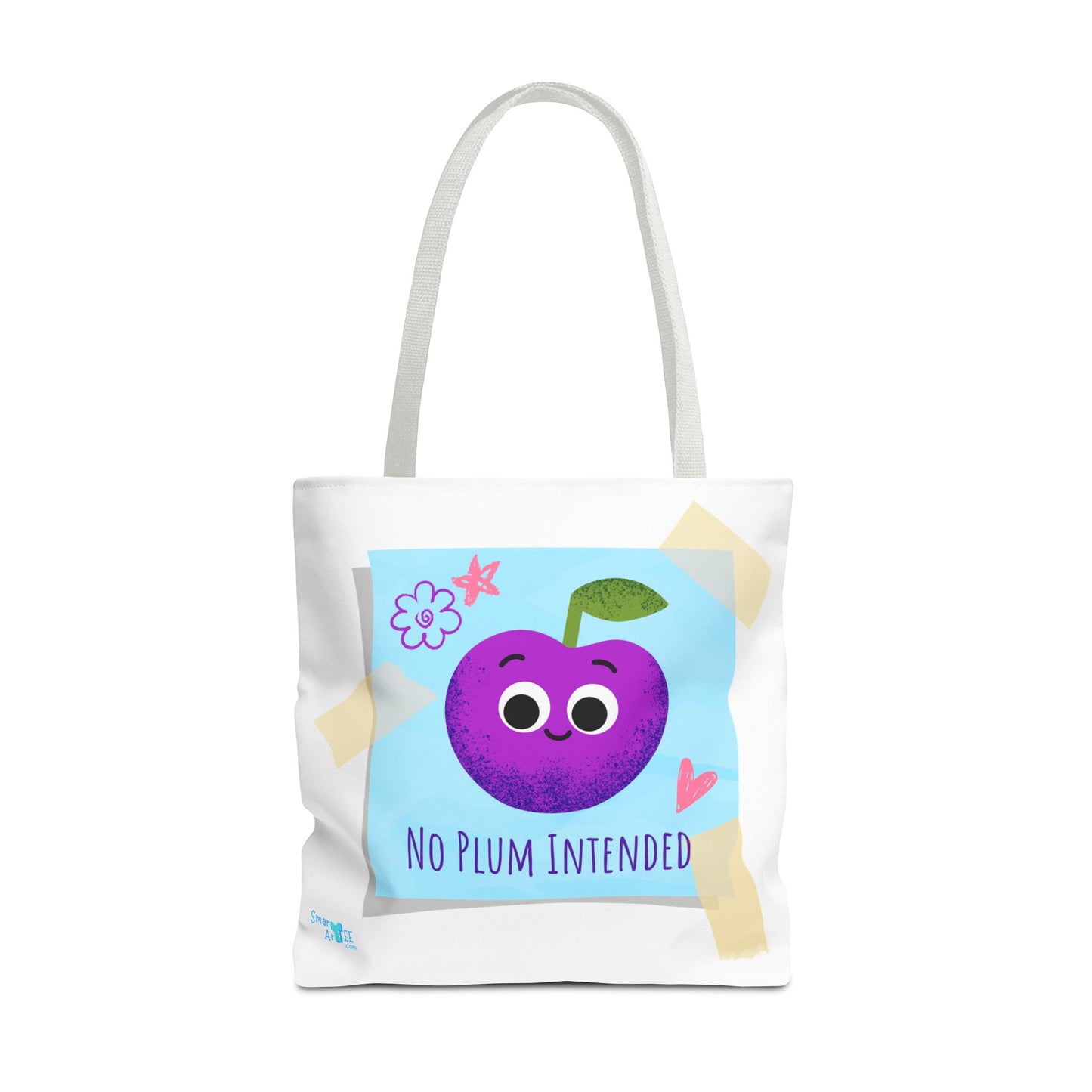 Cute 'No Plum Intended' Tote Bag | Perfect for Groceries, Beach Days, Shopping, Gifts, & Everyday Use