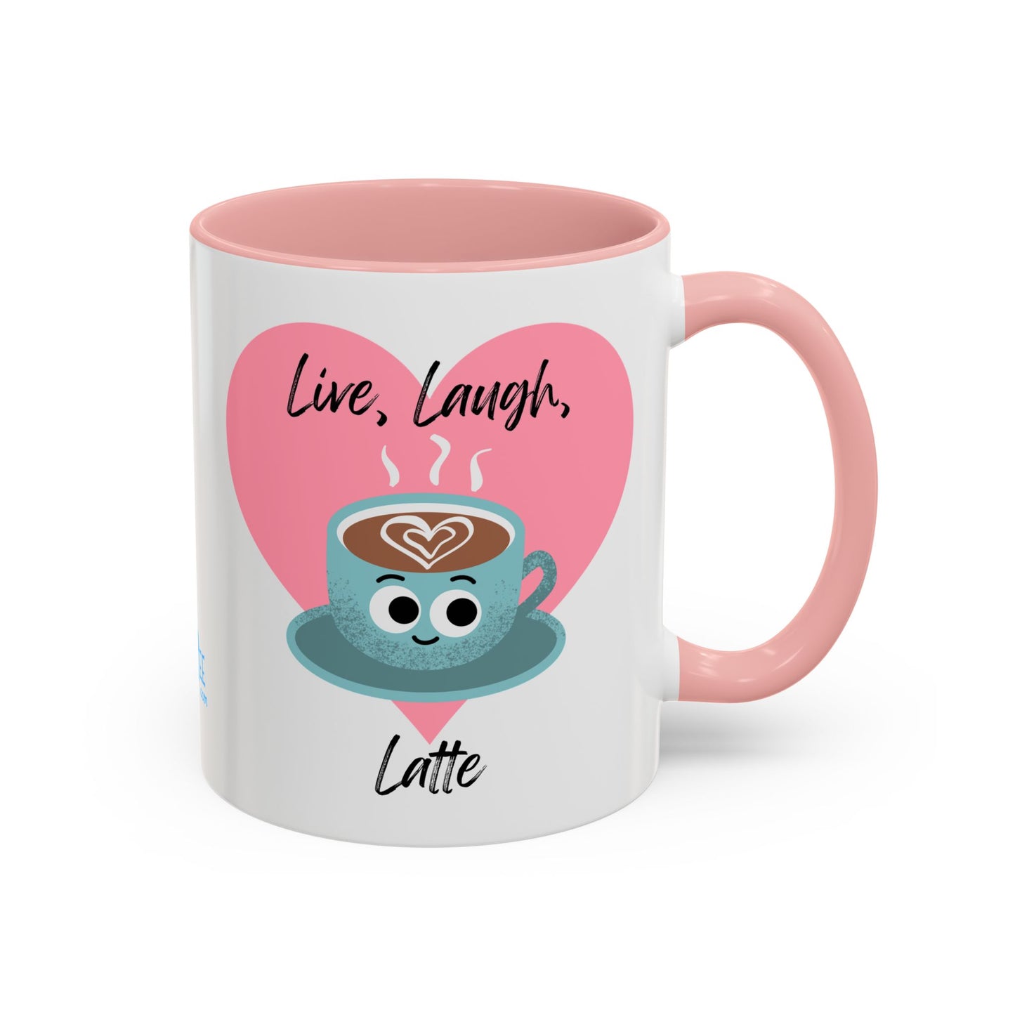Live Laugh Latte Coffee Mug | Cute Mug, Funny Gift, Hot Beverage Cup, Coffee Lover Gift, Heartwarming Decor