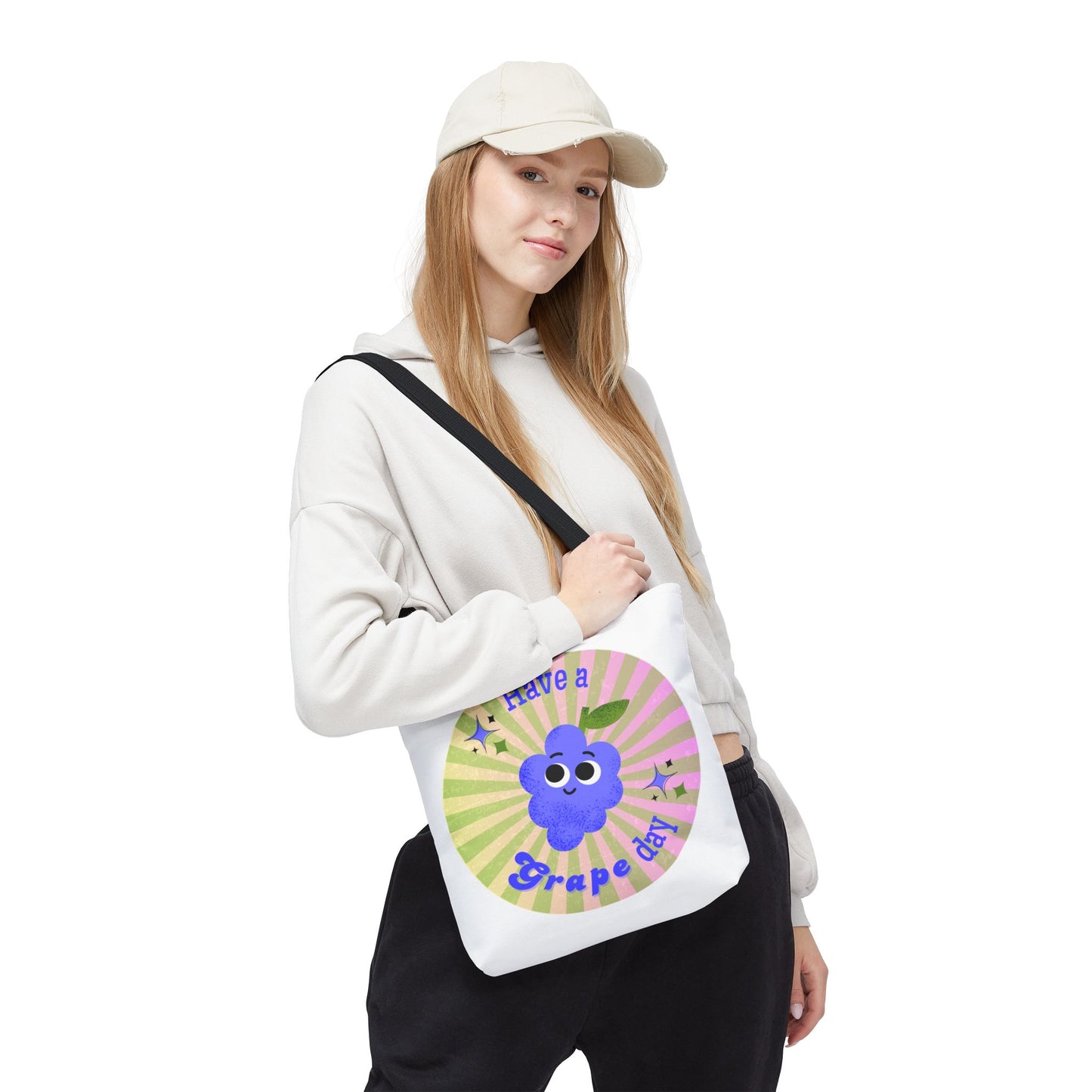 Cute Grape Day Tote Bag - Fun Reusable Shopping Bag, Gift for Fruit Lovers, Eco-Friendly Tote, Summer Bag, Kids' Toy Bag