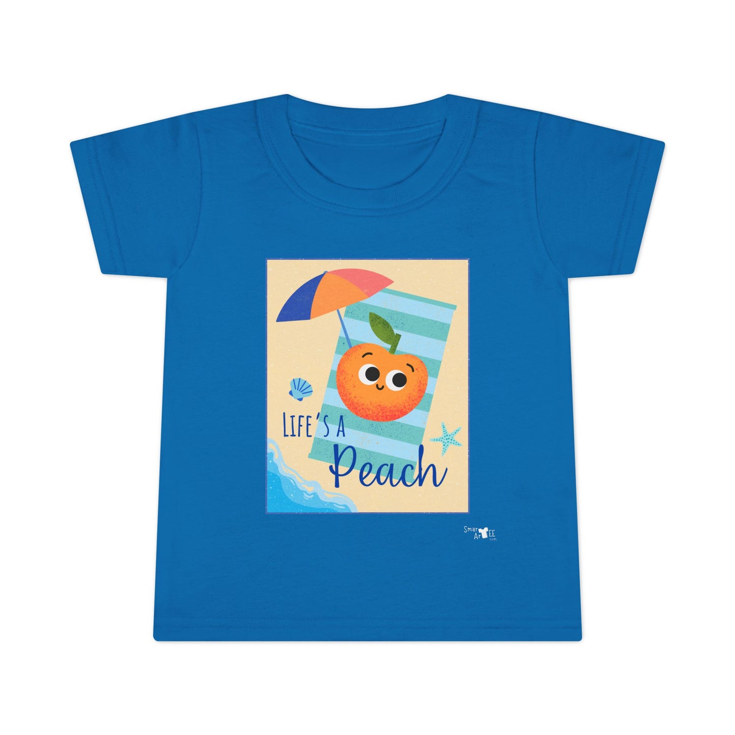 Toddler Summer Shirt - Life is a Peach Design, Cute Kids Tee, Beachwear, Summer Outfit, Family Vacation Shirt, Toddler Apparel