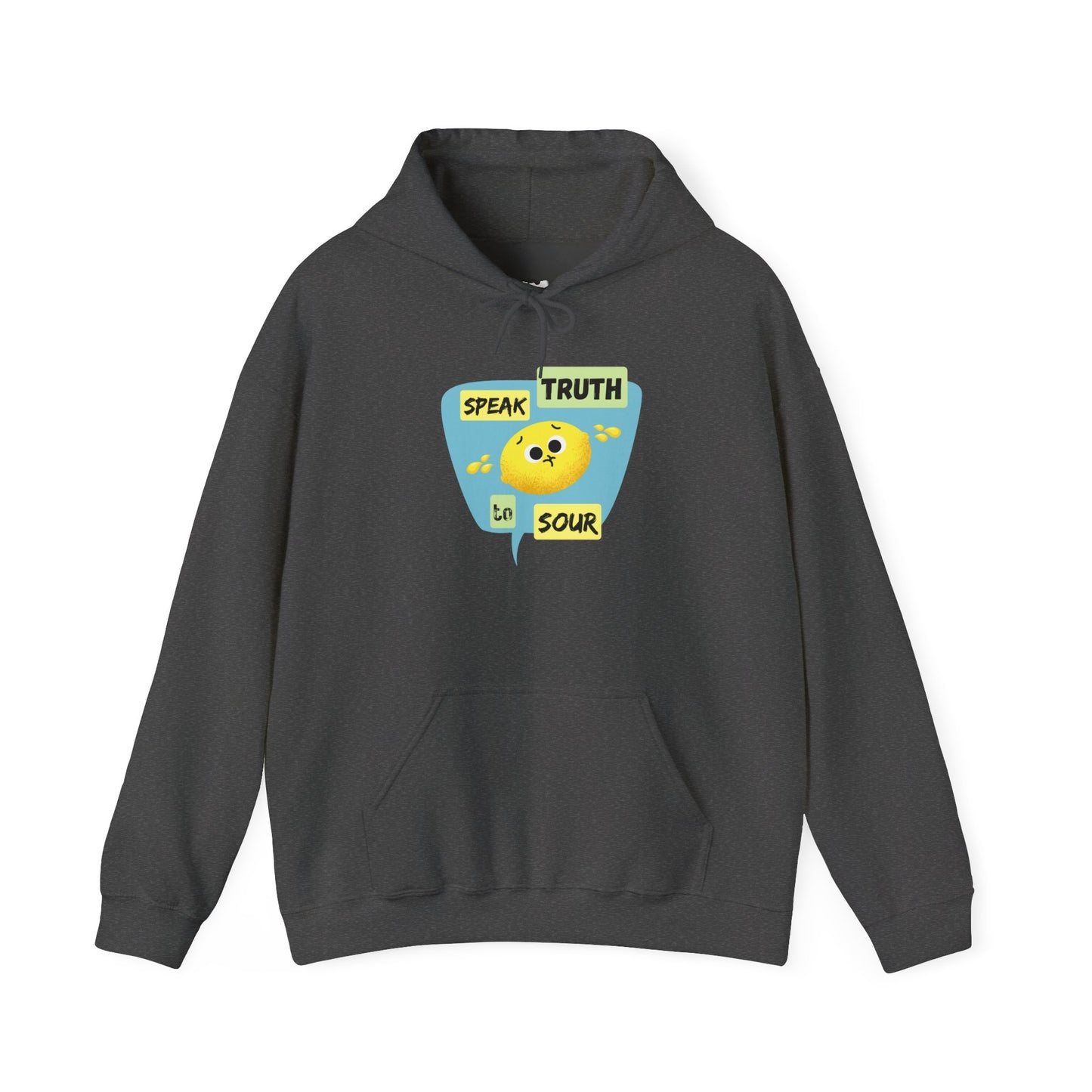 Speak Truth Unisex Heavy Blend Hoodie, Positive Vibe Pullover, Casual Wear, Inspirational Gift, Everyday Comfort