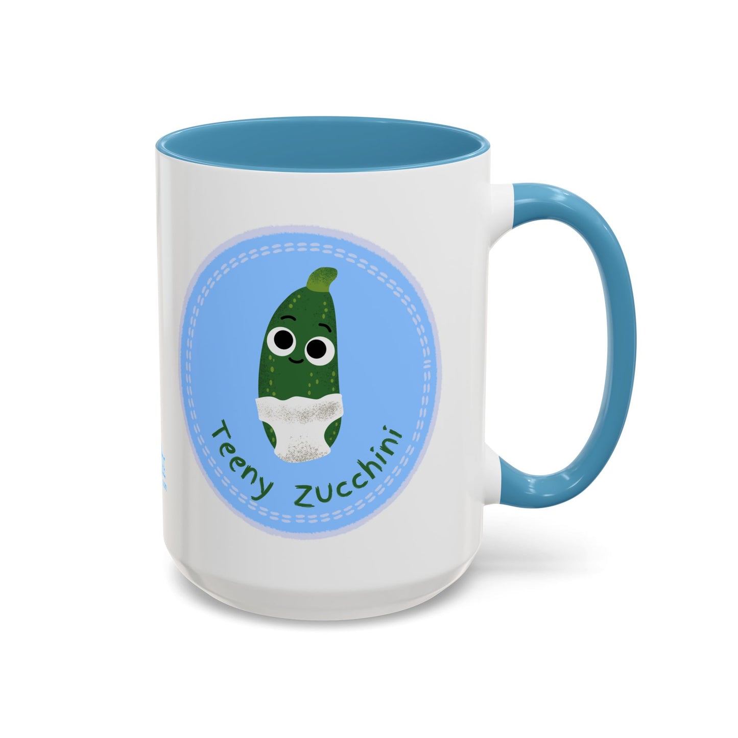 Cute Teeny Zucchini Coffee Mug – Fun Gift for Gardeners, Veggie Lovers, Kitchen Decor, Home Office, Birthday