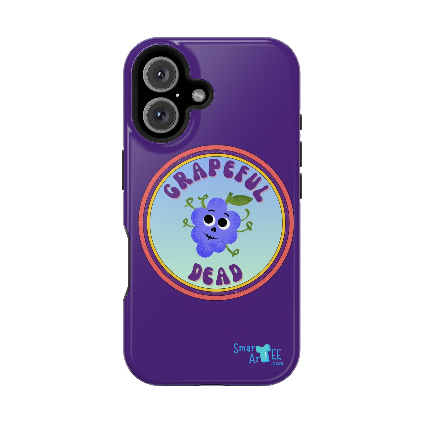 Whimsical Phone Case Featuring Grapeful Dead Design, Unique Protective Cover, Gift for Music Lovers, Fun Accessory for Festivals