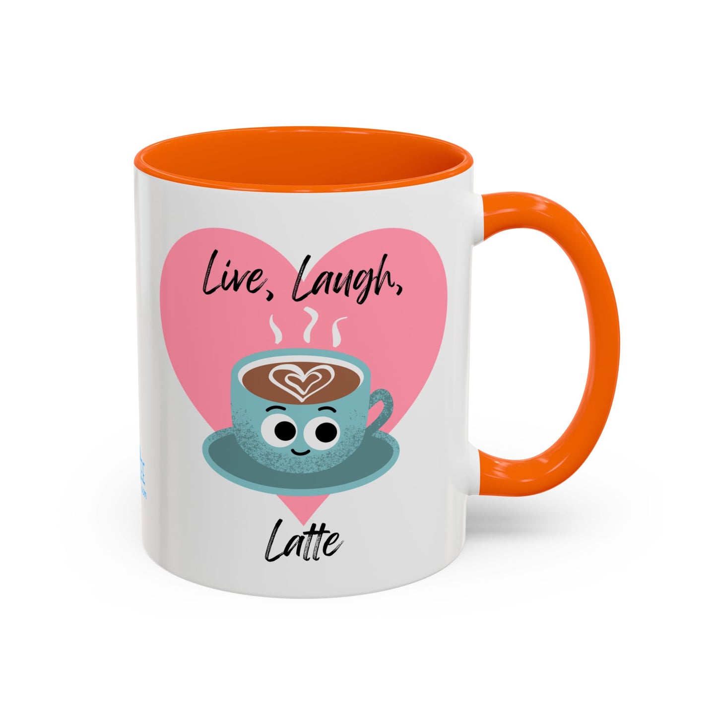 Live Laugh Latte Coffee Mug | Cute Mug, Funny Gift, Hot Beverage Cup, Coffee Lover Gift, Heartwarming Decor