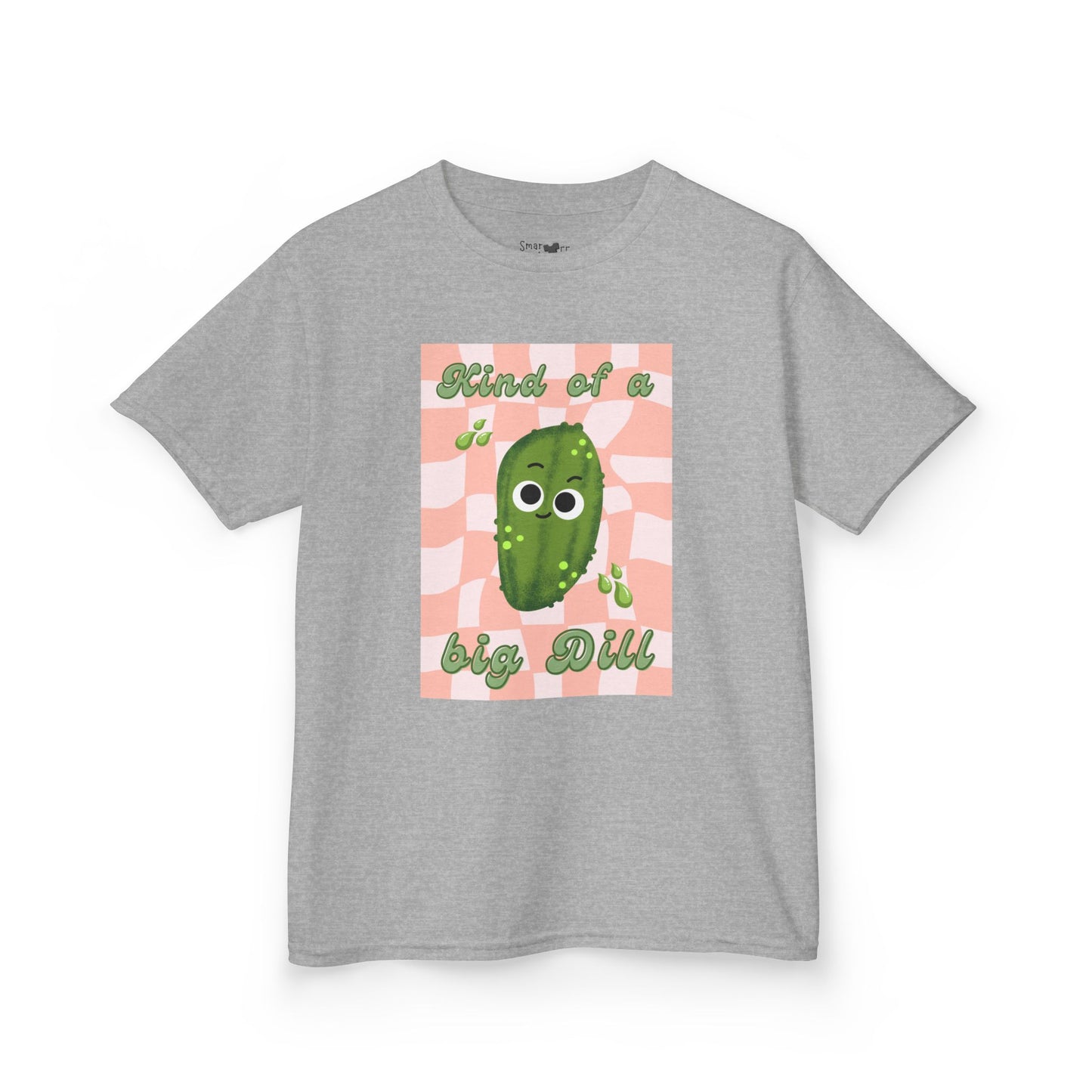 Kids' Funny Cucumber 'Kind of a Big Dill' Humor Shirt, Funny Vegetable Pun, Great Gift Idea