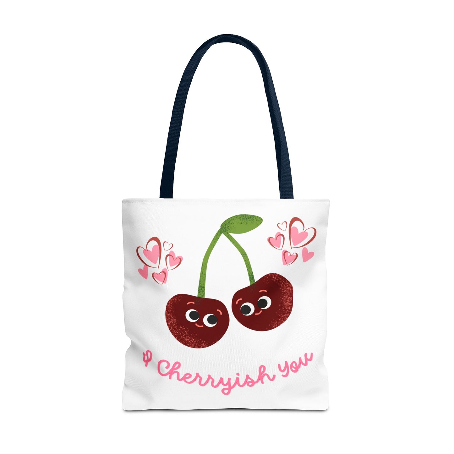 Cherryish You Tote Bag - Cute Cherry Design, Eco-Friendly Shopping Bag, Fun Gift for Friends, Valentine's Day, Summer Vibes