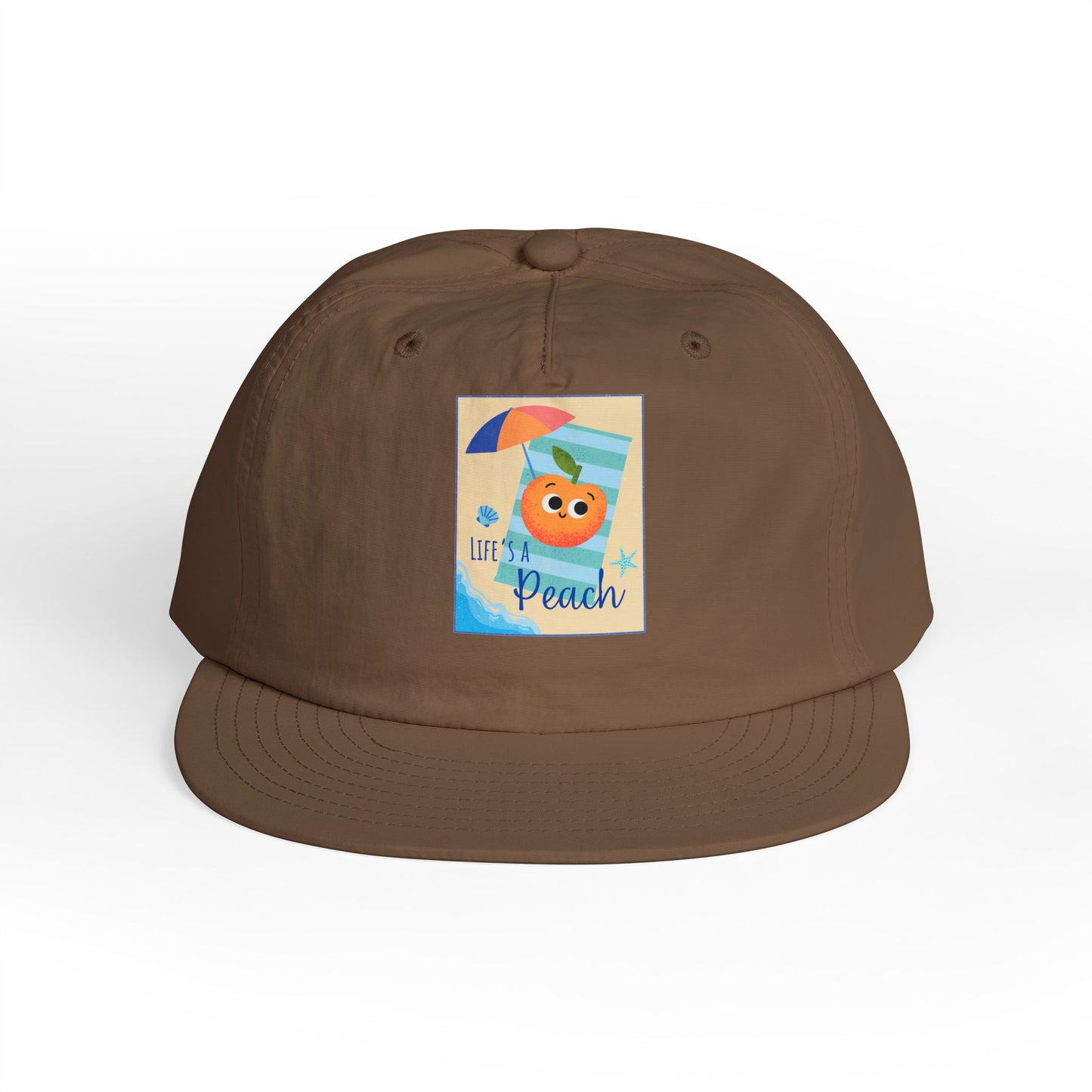 Life's a Beach Pun Surf Cap - Fun Beach Hat, Summer Accessory, Gift for Surfers, Cute Vacation Cap, Beach-Themed Apparel