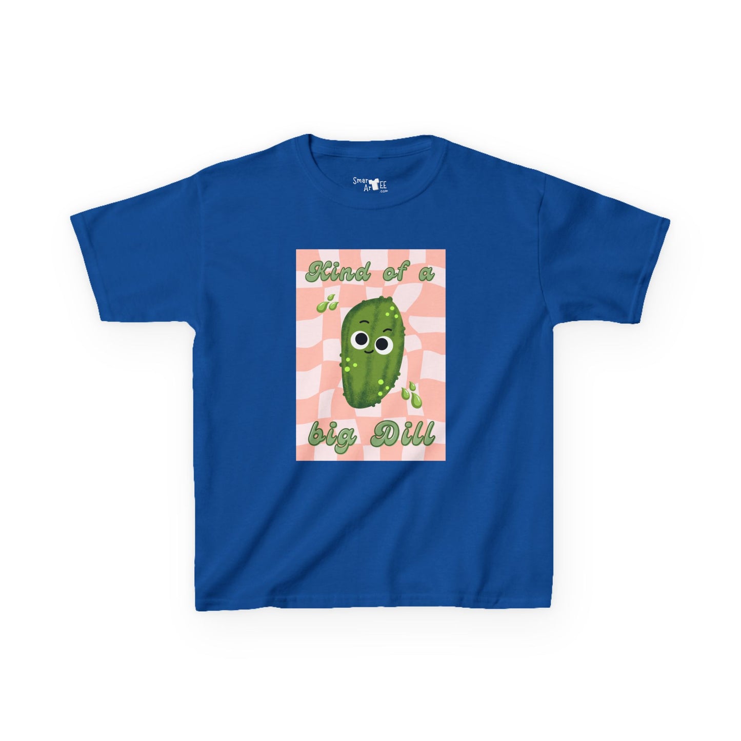 Kids' Funny Cucumber 'Kind of a Big Dill' Humor Shirt, Funny Vegetable Pun, Great Gift Idea