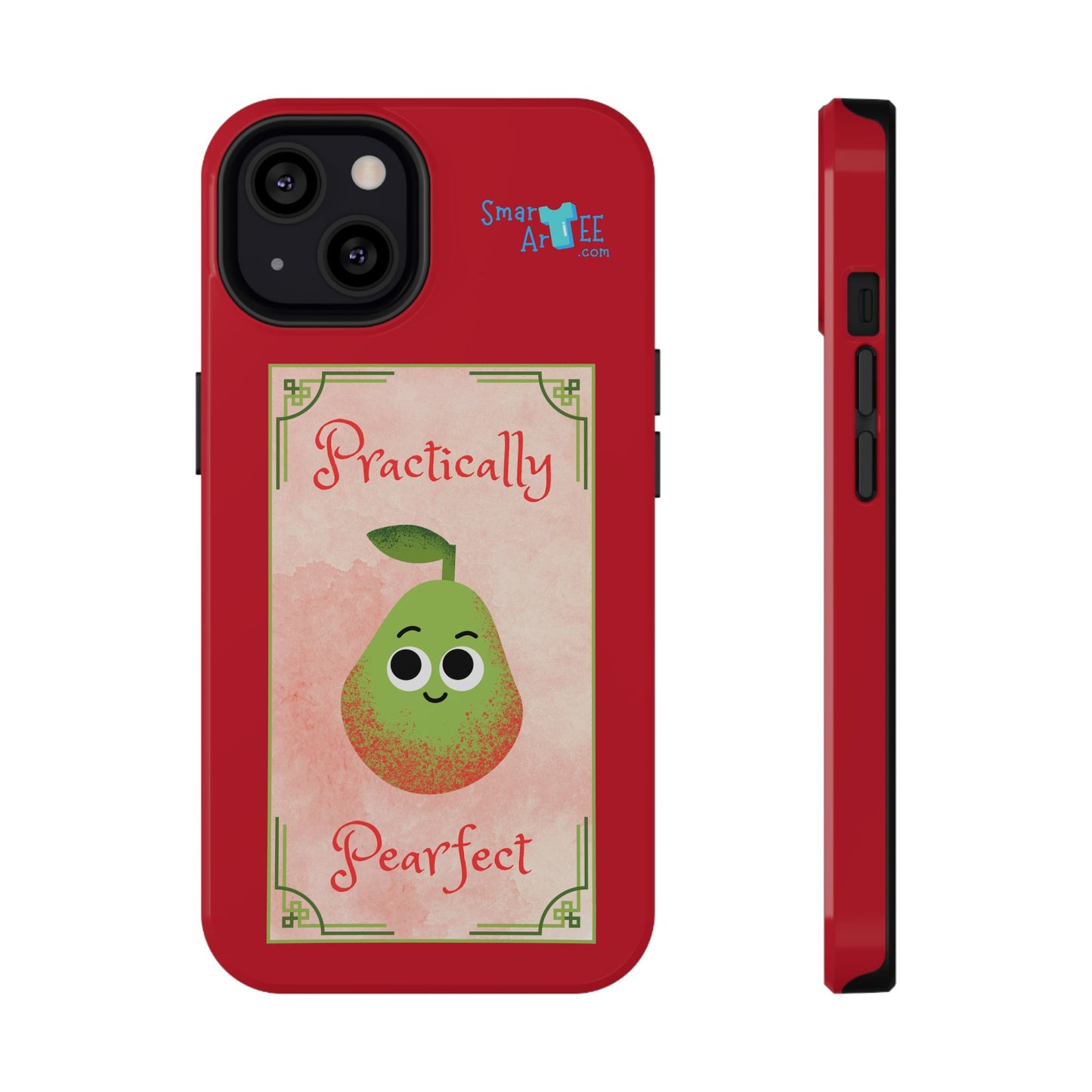 Cute Impact-Resistant Phone Case - Practically Pearfect, Fun Gift for Kids, Durable Phone Cover, Unique Phone Accessory, Youthful Style