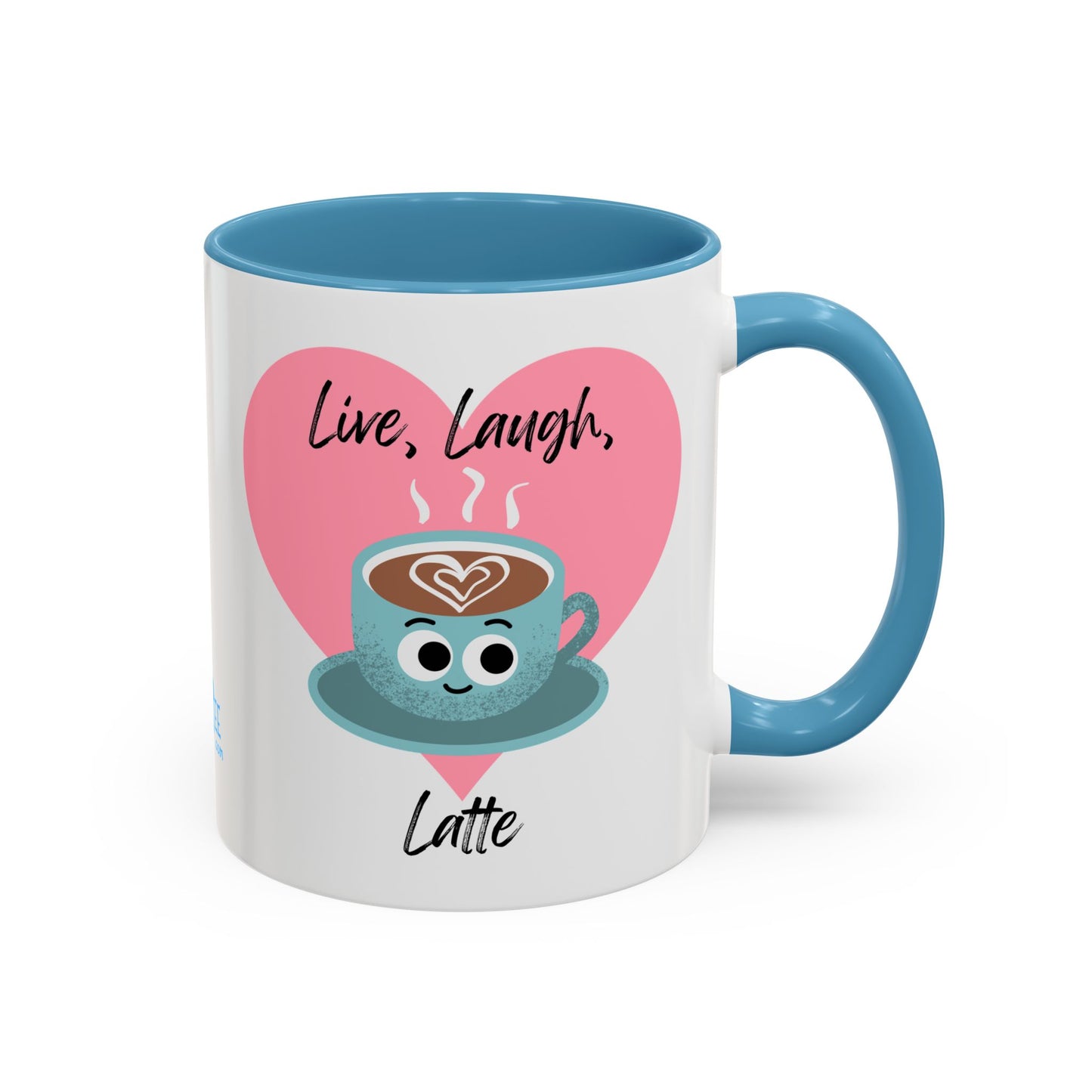 Live Laugh Latte Coffee Mug | Cute Mug, Funny Gift, Hot Beverage Cup, Coffee Lover Gift, Heartwarming Decor