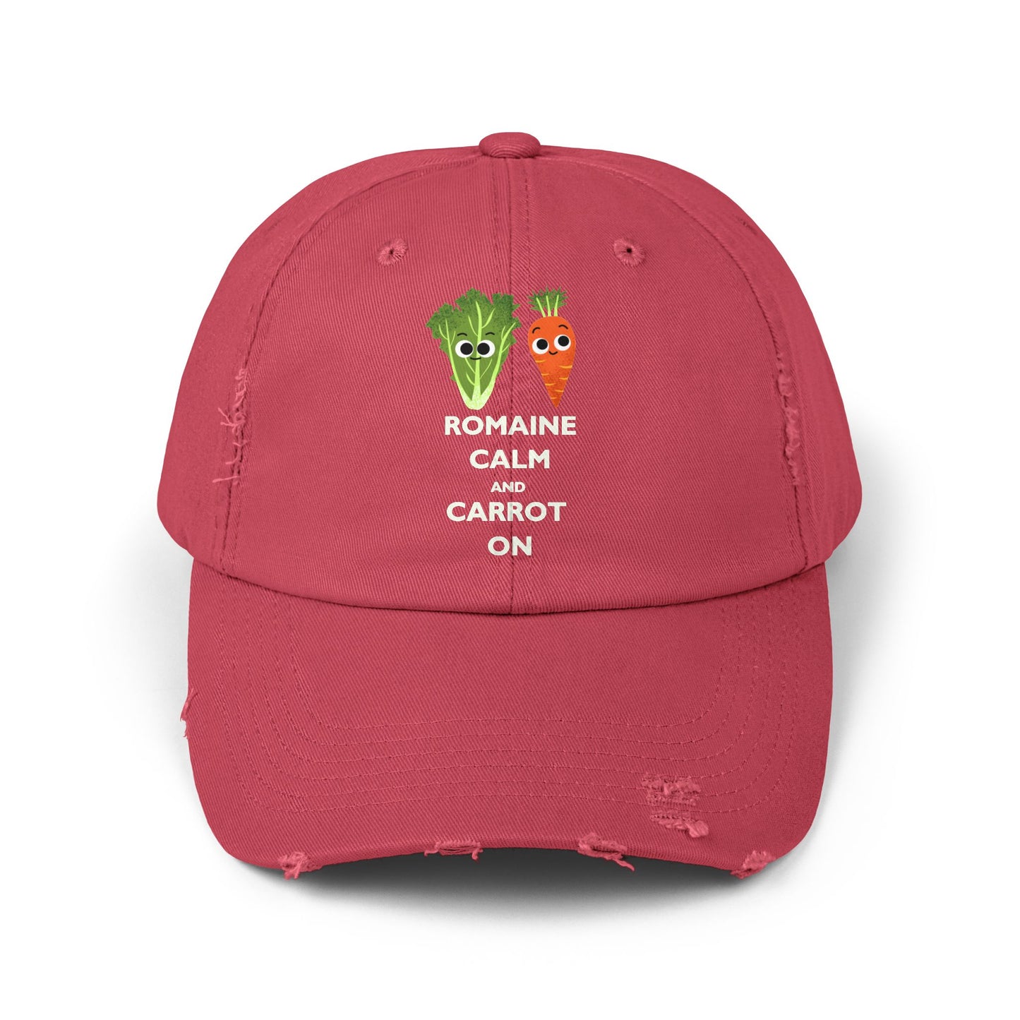 Whimsical Vegetable Pun Hats - Perfect Gift for Gardeners, Casual Outings, or Everyday Wear - Fun Hat with 'Romaine Calm and Carrot On' Design