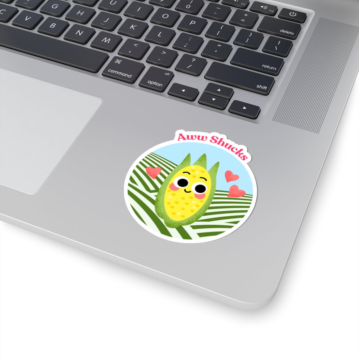 Cute Corn Kiss-Cut Stickers | Cheerful Aww Shucks Design for Laptops, Water Bottles, Notebooks, Gifts, and Party Favor