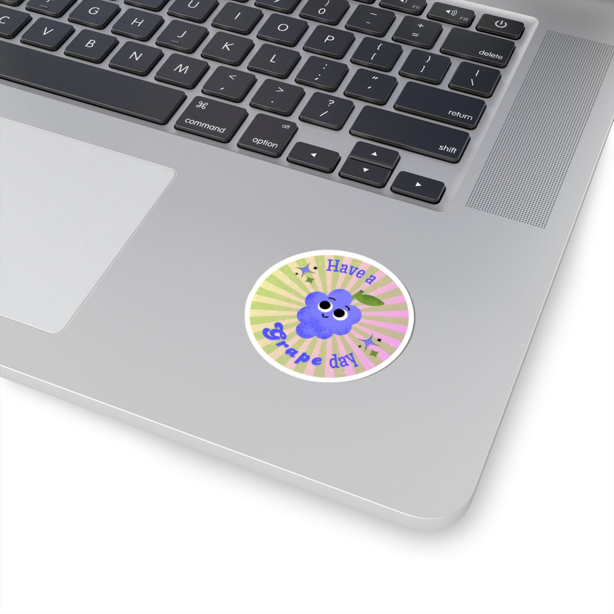 Have a Great Day- Grape Themed Kiss-Cut Stickers, Cute Laptop Decals, Fun Gifts for Kids, Positive Vibe Stickers, Seasonal Decor