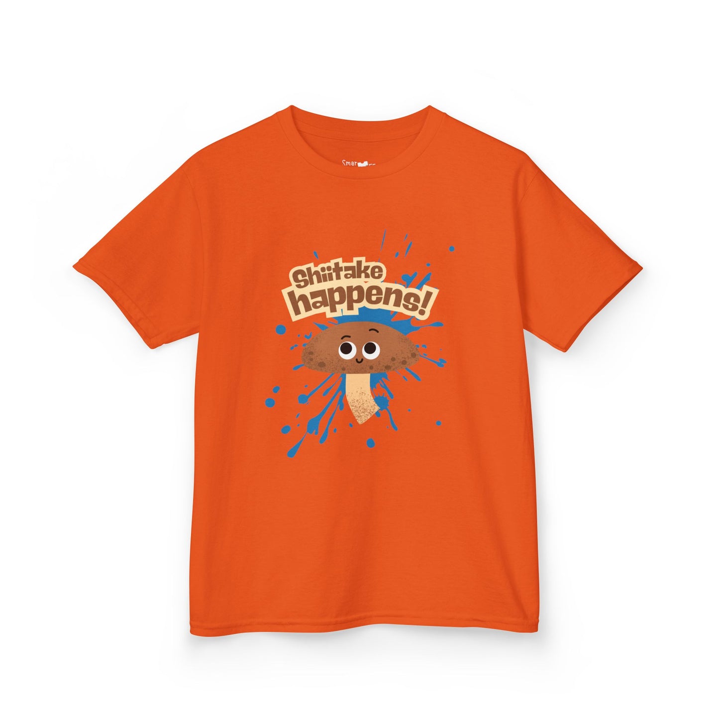 Fun Mushroom Kids Tee - "Shiitake Happens!" - Playful Gift, Cool Kids Apparel, Birthday, Everyday Wear, Summer Style, Youth Shirt