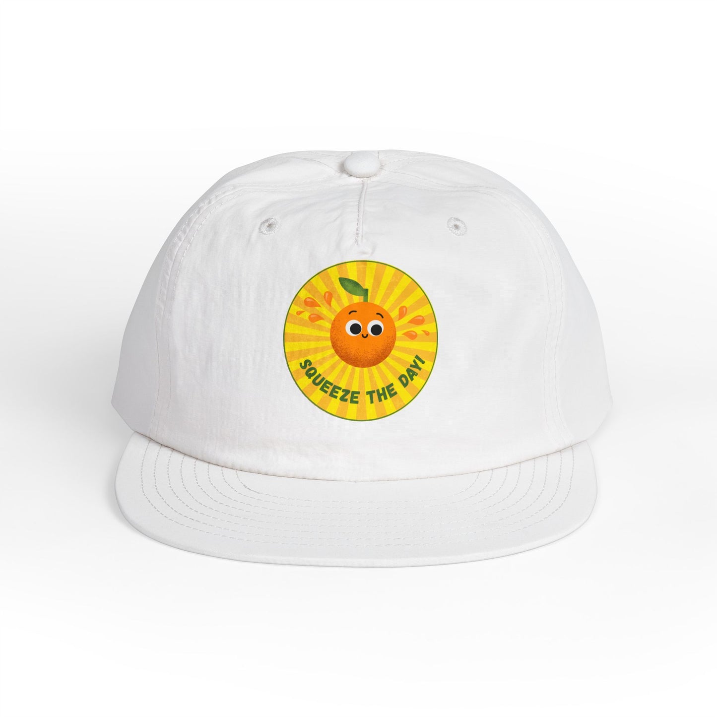 Squeeze the Day Surf Cap, Beach Hat, Summer Accessories, Bright Summer Vibes, Gift for Surfers, Fun Outdoor Gear