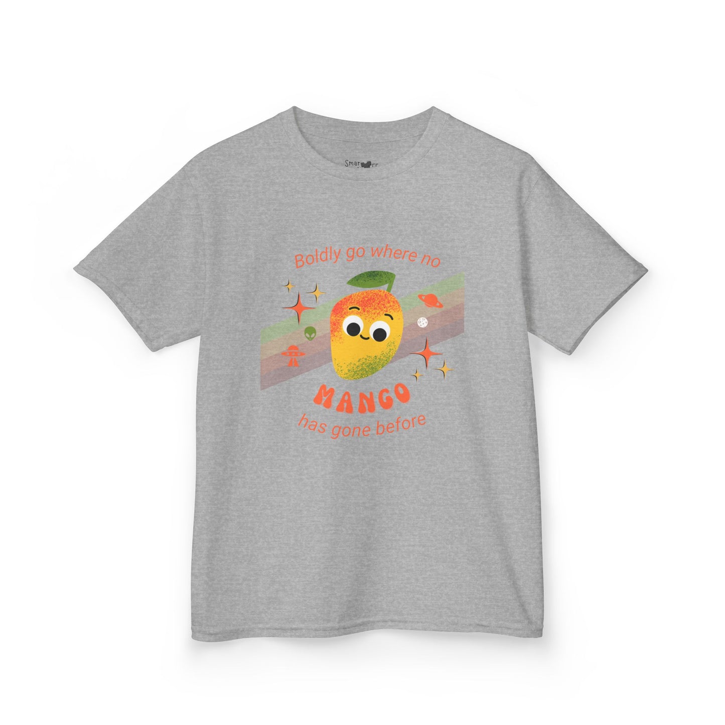 Mango Adventure Kids Tee, Fun Summer Shirt, Cute Gift for Kids, Playful Cotton Tee, Birthday Gift Idea