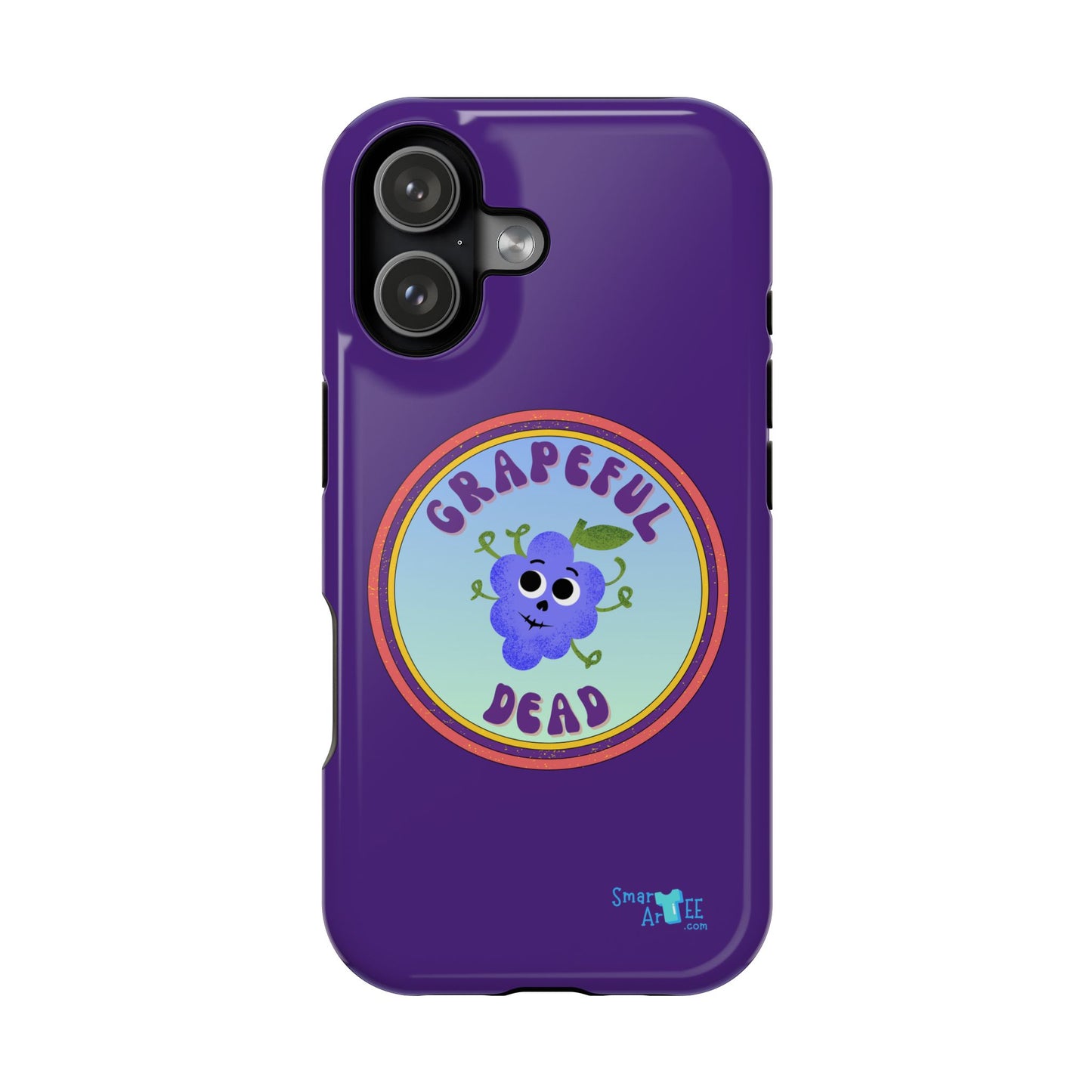 Whimsical Phone Case Featuring Grapeful Dead Design, Unique Protective Cover, Gift for Music Lovers, Fun Accessory for Festivals