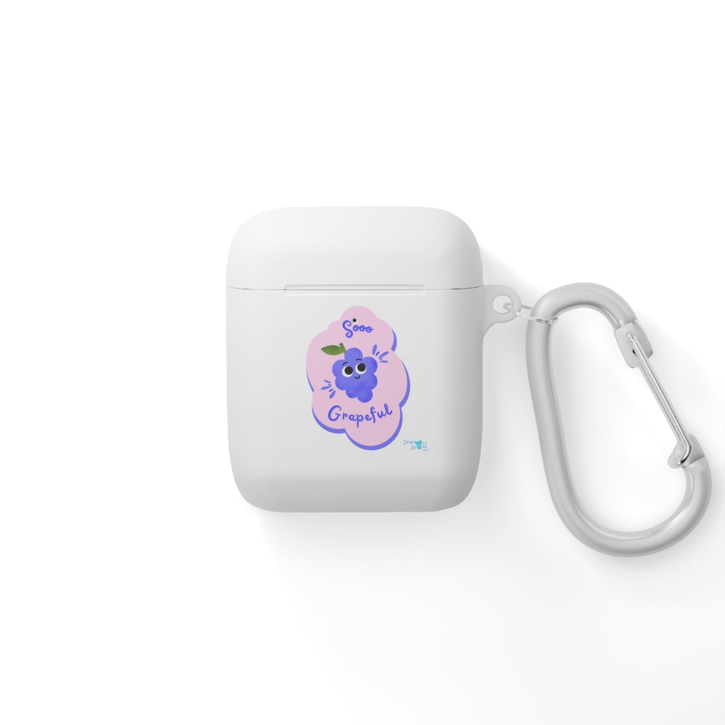AirPods Case Cover - 'Stay Grapeful' Design, Cute Accessory for AirPods, Perfect Gift for Friends, Unique AirPods Cover, Fun Tech