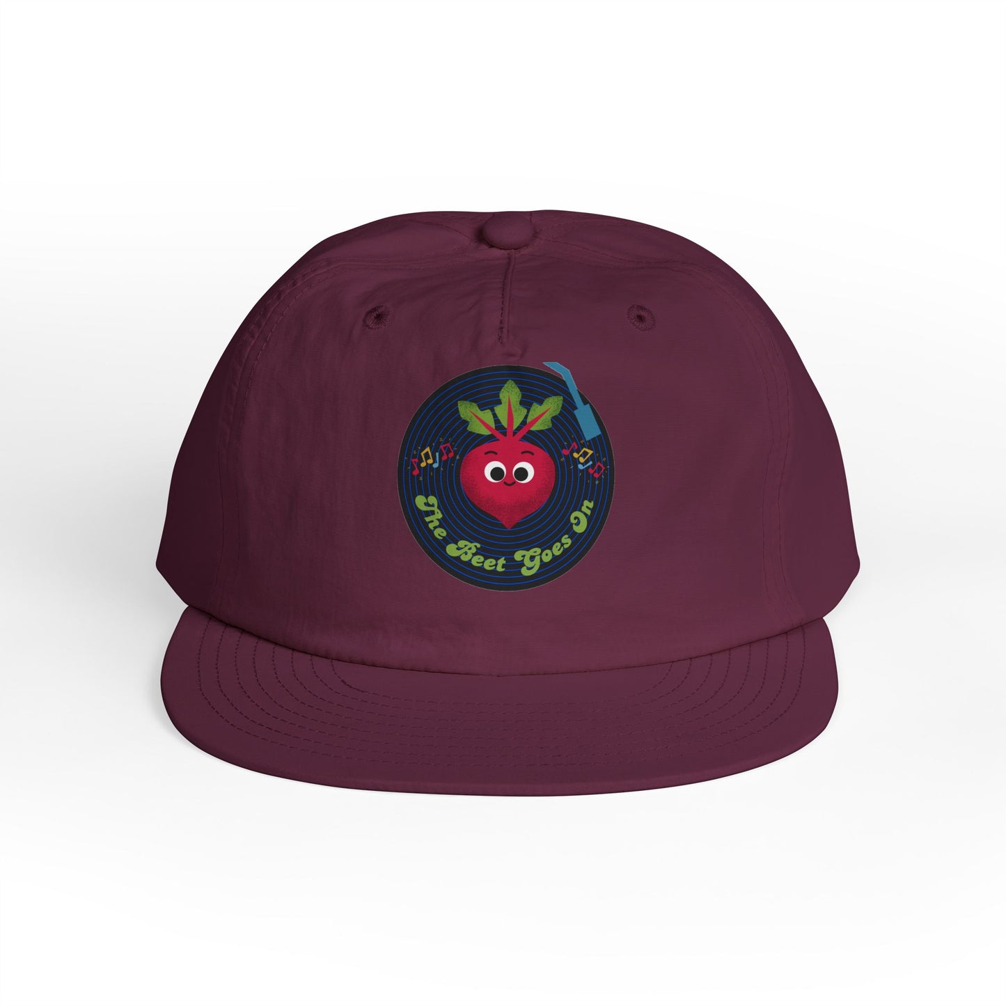Surf Cap with Fun The Beet Goes On Pun Design, Cool Beach Hat, Perfect for Surfing, Gifts for Beach Lovers, Summer Accessories
