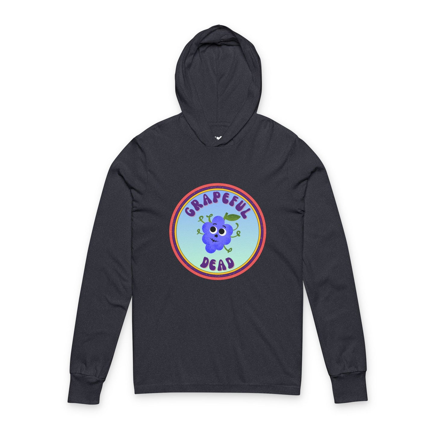 Grateful Dead Pun Hooded Long Sleeve Shirt , Relaxed Vibe Shirt for Music Lovers, Gift for Concert Goers, Perfect for Everyday Wear, Casual Style