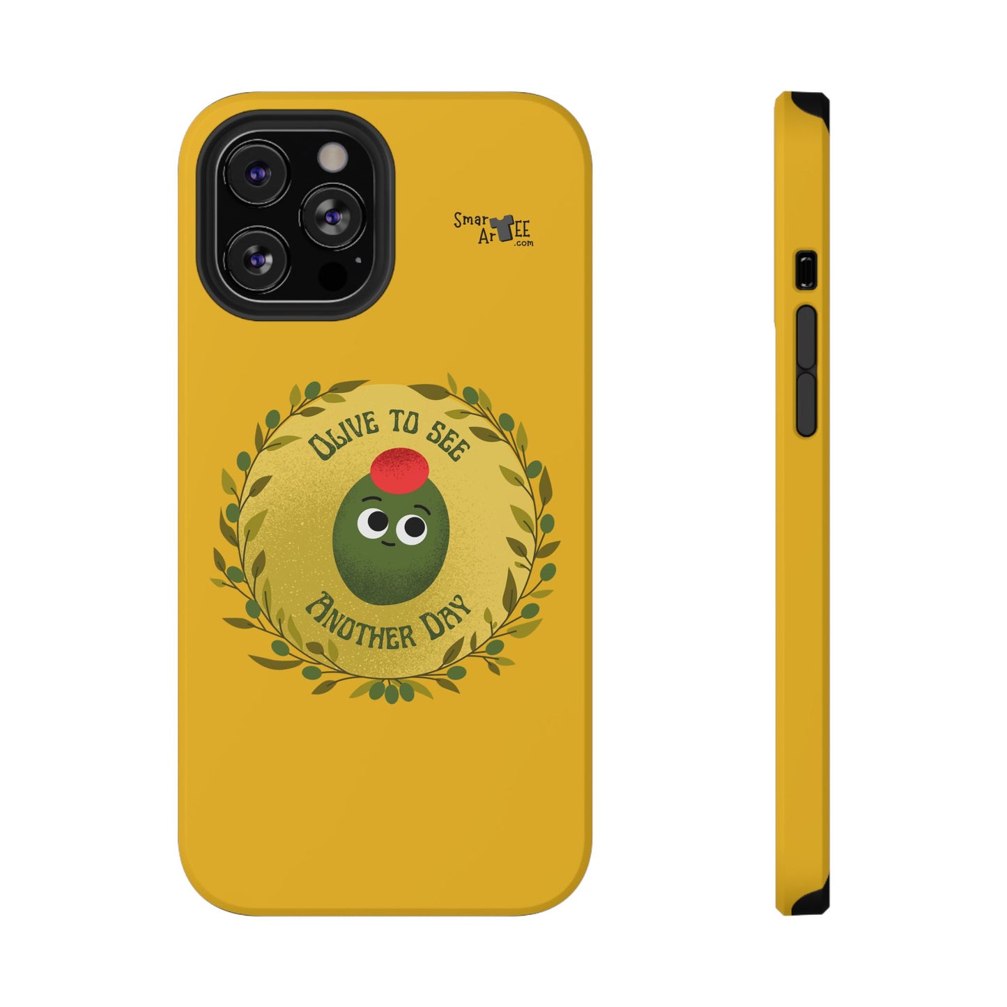 Cute Olive Phone Case, Impact-Resistant Phone Cover, Great Gift for All Ages, Trendy Cell Case, Fun Phone Accessory, Unique Olive Design