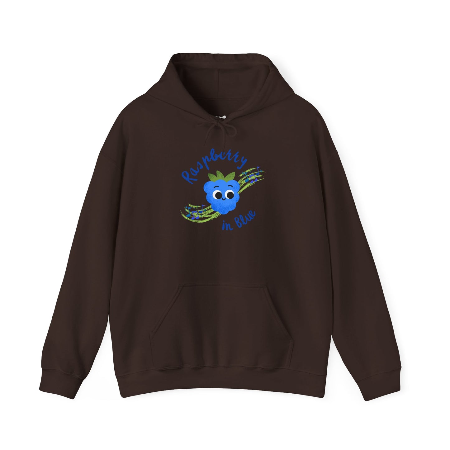 Whimsical Rhapsody in Blue Pun Hoodie - Cozy Unisex Pullover, Great Gift Idea, Cute Pullover, Colorful Hoodie, Fun Casual Wear
