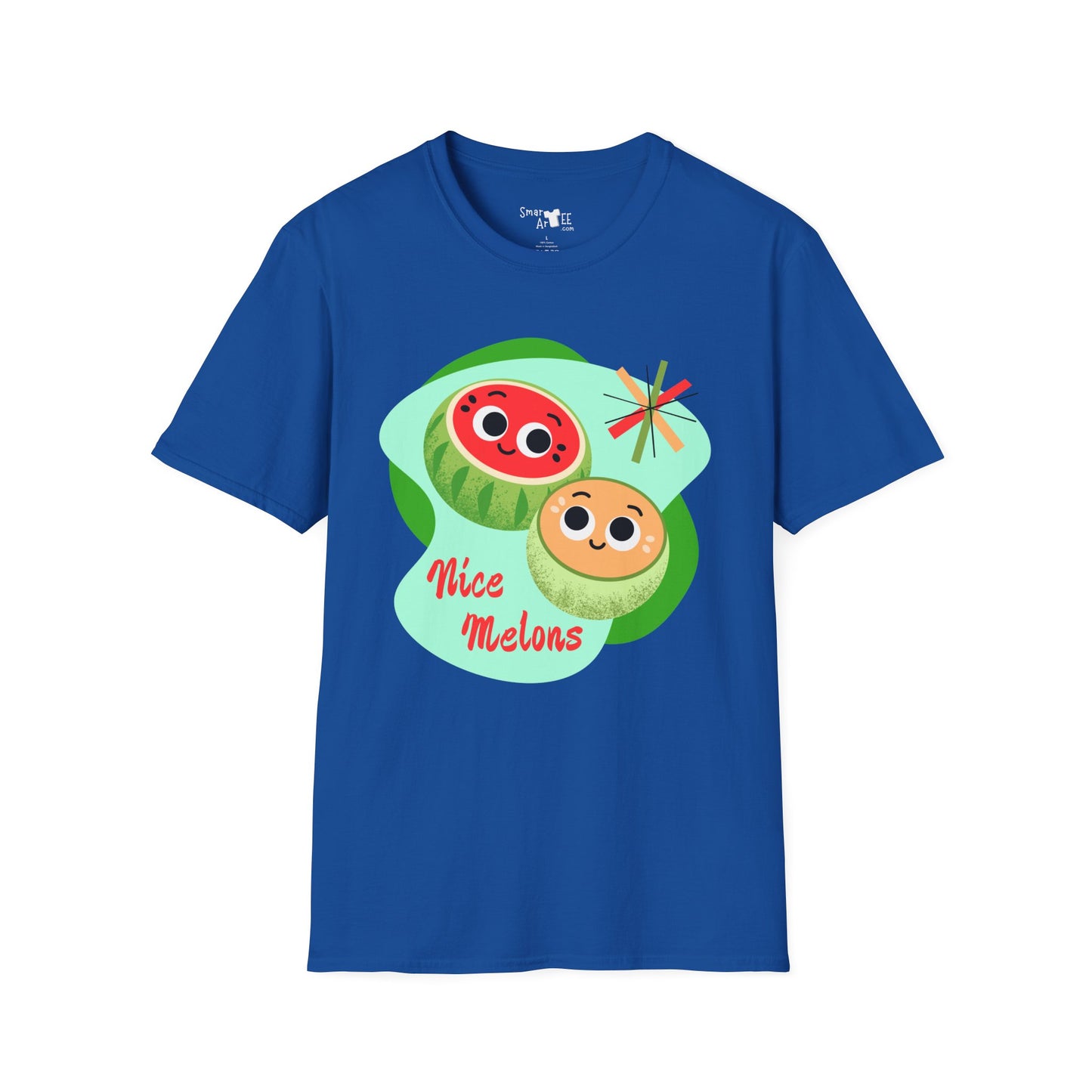 Cute & Fun 'Nice Melons' Unisex Softstyle T-Shirt - Perfect for Summer Vibes & Fruit Lovers, Great Gift Idea