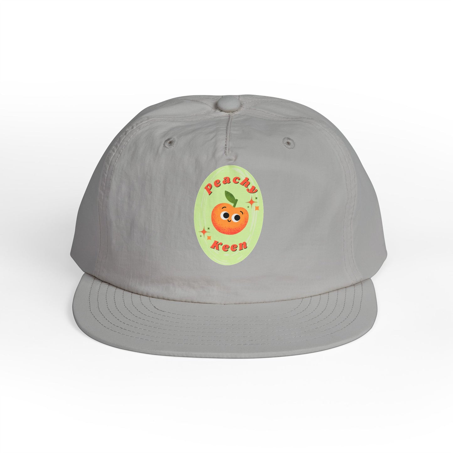 Cute Peach Pun Surf Cap, Trendy Beach Ready Hat, Casual Outdoor Accessory, Autumn Vibes, Trendy Gift