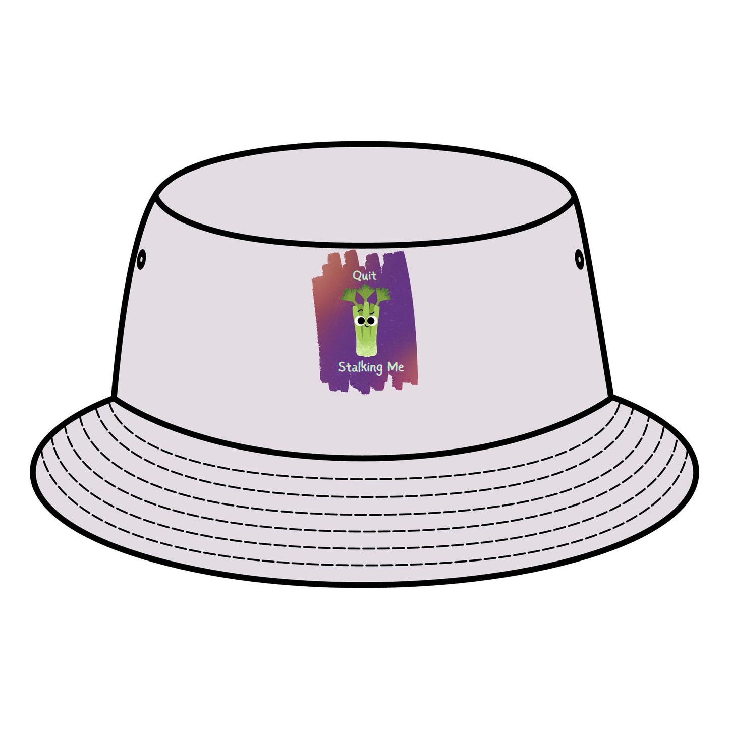 Funny Quit Stalking Me Celery Pun Bucket Hats - Perfect for Summer Fun, Casual Days, Beach Trips, Gift Ideas for Friends, Festival Fashion