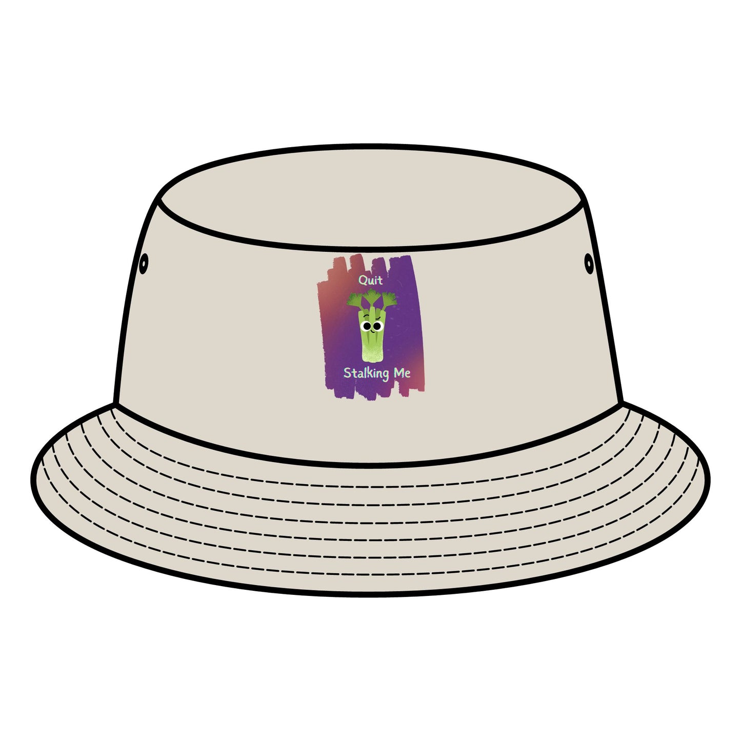 Funny Quit Stalking Me Celery Pun Bucket Hats - Perfect for Summer Fun, Casual Days, Beach Trips, Gift Ideas for Friends, Festival Fashion