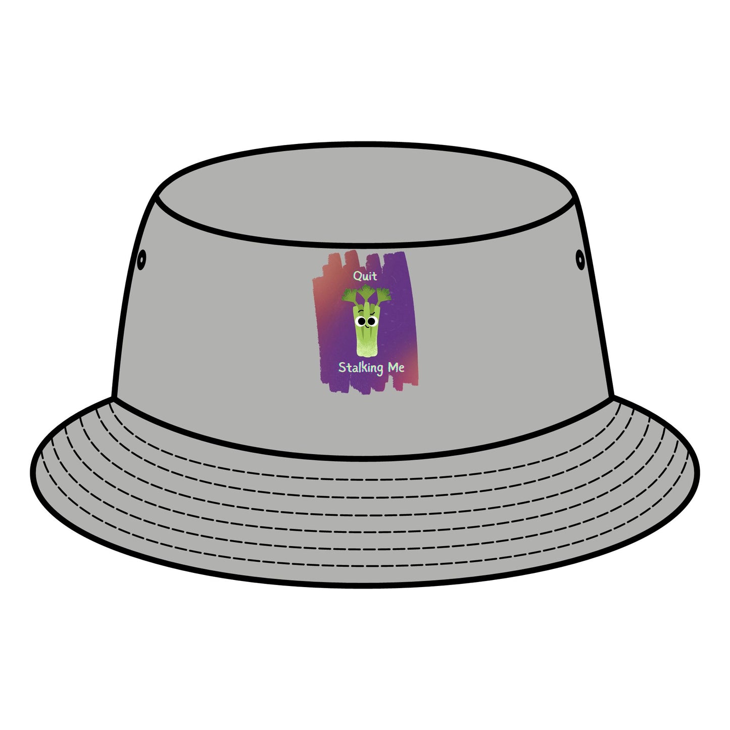 Funny Quit Stalking Me Celery Pun Bucket Hats - Perfect for Summer Fun, Casual Days, Beach Trips, Gift Ideas for Friends, Festival Fashion