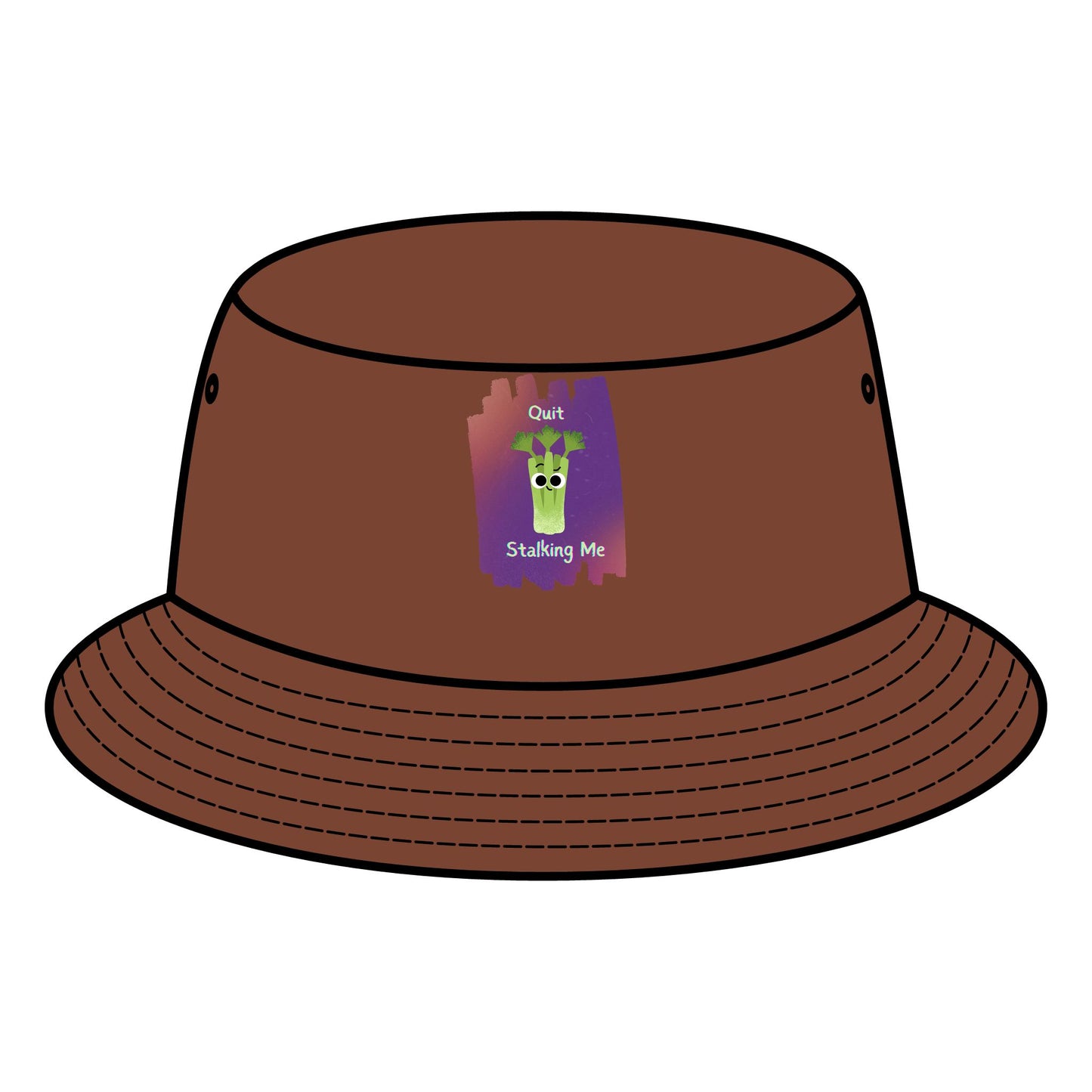 Funny Quit Stalking Me Celery Pun Bucket Hats - Perfect for Summer Fun, Casual Days, Beach Trips, Gift Ideas for Friends, Festival Fashion