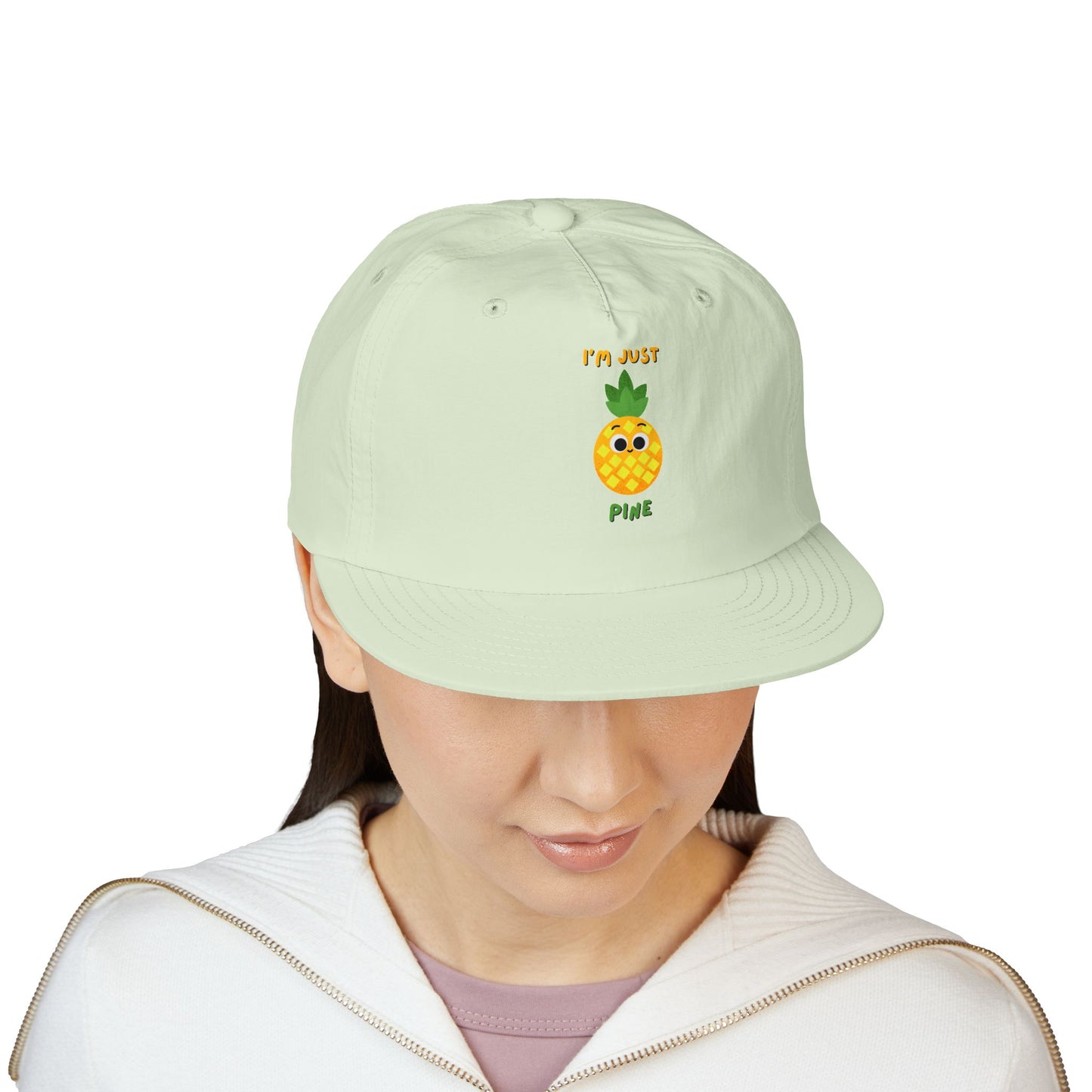 Pineapple Pun Surf Cap - Fun Beachwear, Summer Accessory, Vacation Hat, Gift for Surfers, Casual Style