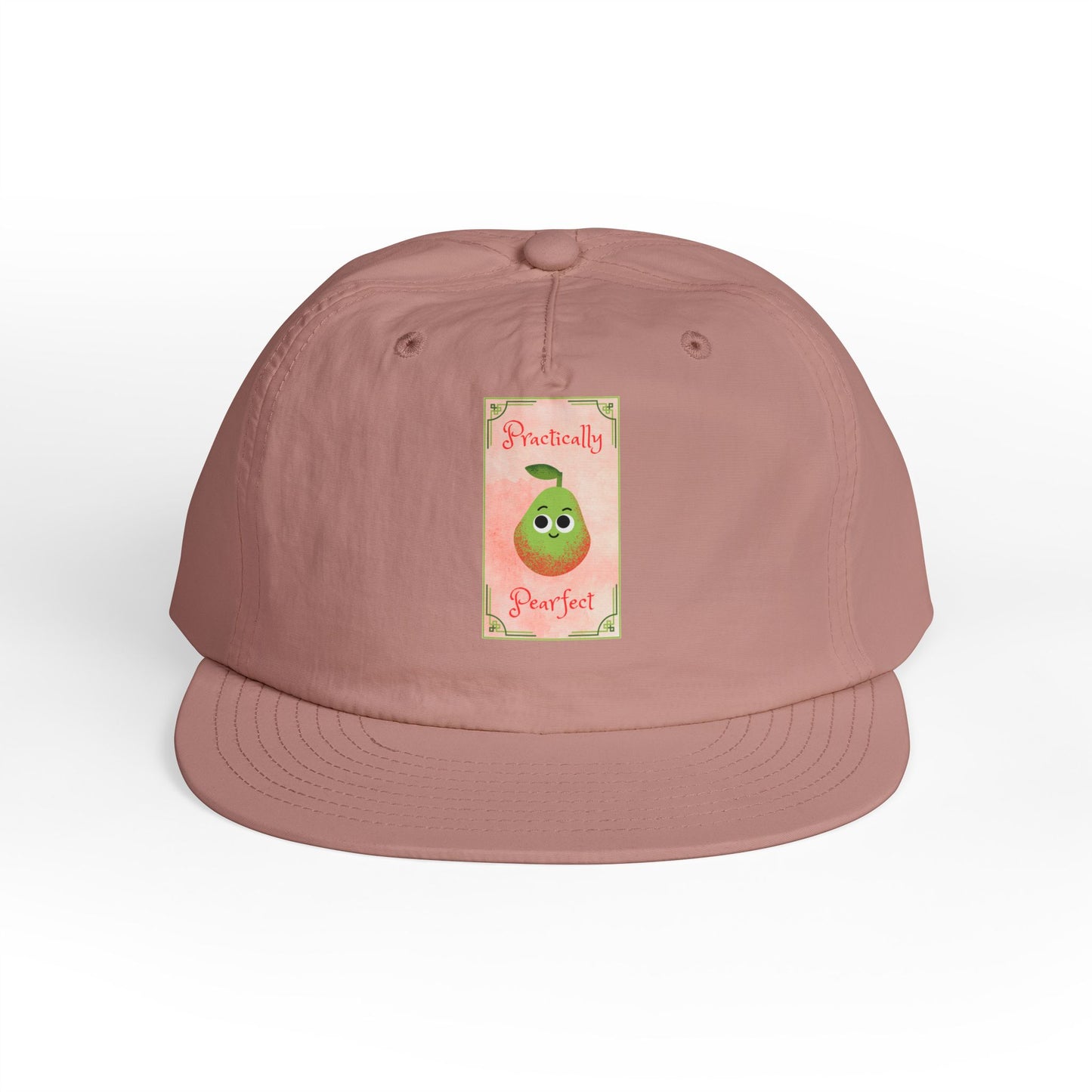 Surf Cap with 'Perfectly Pear' Design - Fun Beachwear, Summer Accessory, Gift Hat for Surfers, Casual Outfit, Beach Party Essential