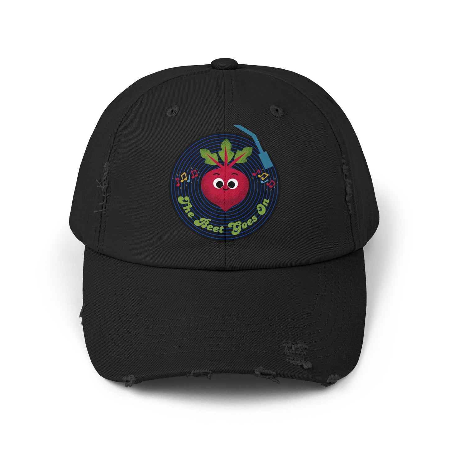 Vintage-Inspired Distressed Cap with Fun Beet Pun Design, Unisex Summer Hats for Casual Wear, Gift, Trendy Accessory