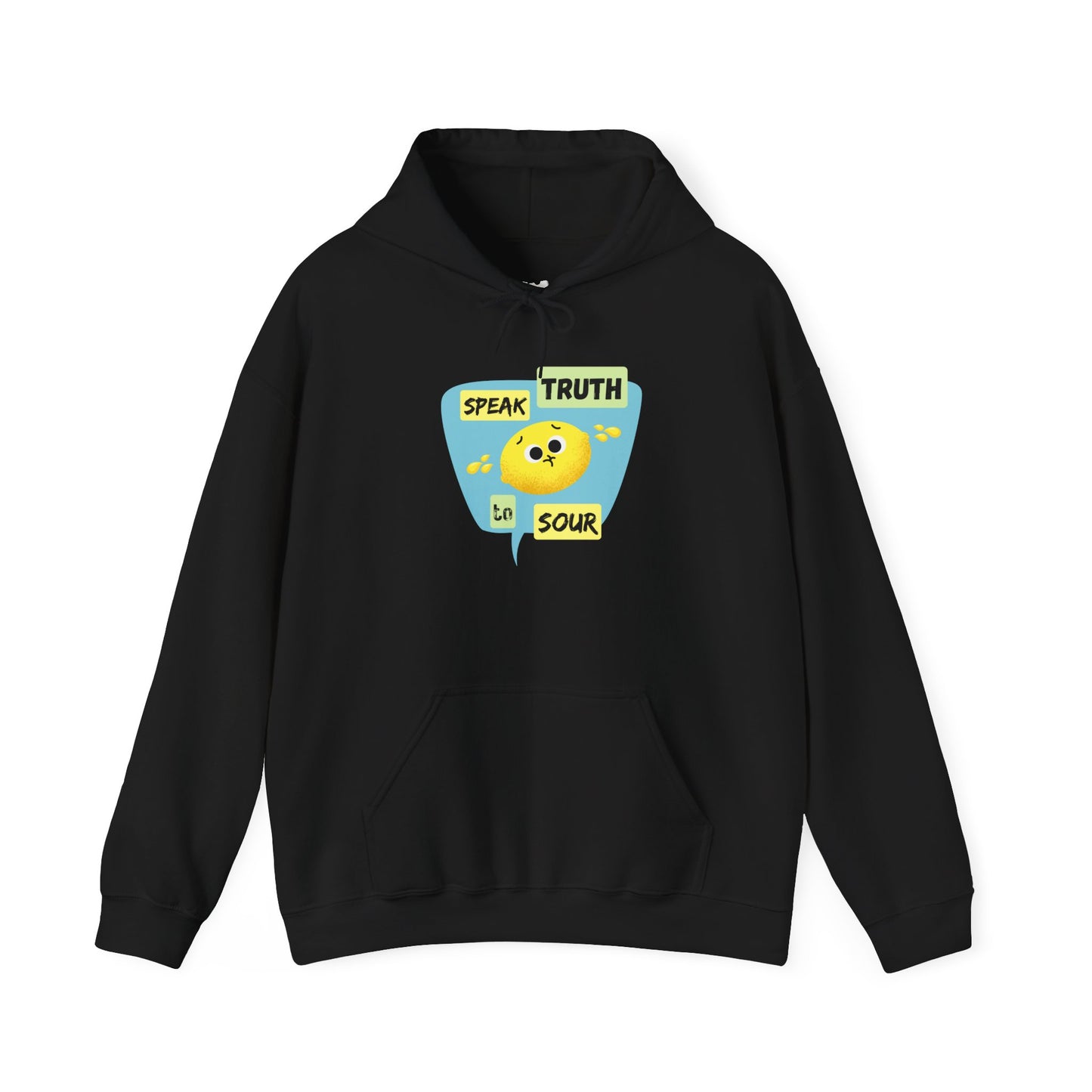 Speak Truth Unisex Heavy Blend Hoodie, Positive Vibe Pullover, Casual Wear, Inspirational Gift, Everyday Comfort