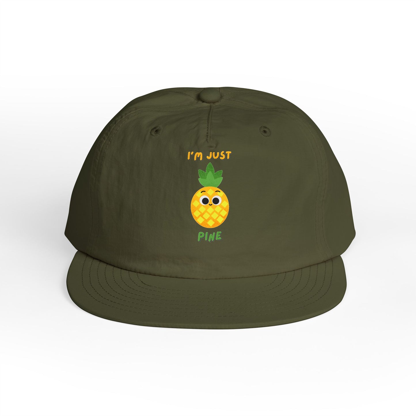 Pineapple Pun Surf Cap - Fun Beachwear, Summer Accessory, Vacation Hat, Gift for Surfers, Casual Style