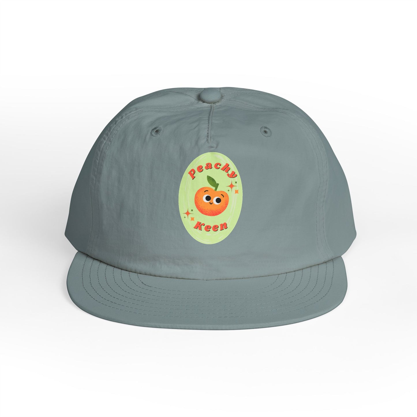 Cute Peach Pun Surf Cap, Trendy Beach Ready Hat, Casual Outdoor Accessory, Autumn Vibes, Trendy Gift