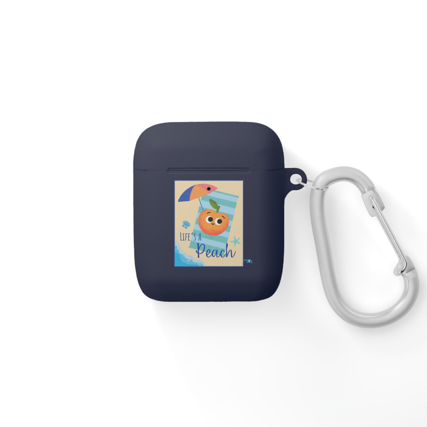 Peach-Themed AirPods Case Cover, Cute Fruit AirPods Case, Summer Vibe Earbud Cover, Fun Peach Design, Beach Lover Gift