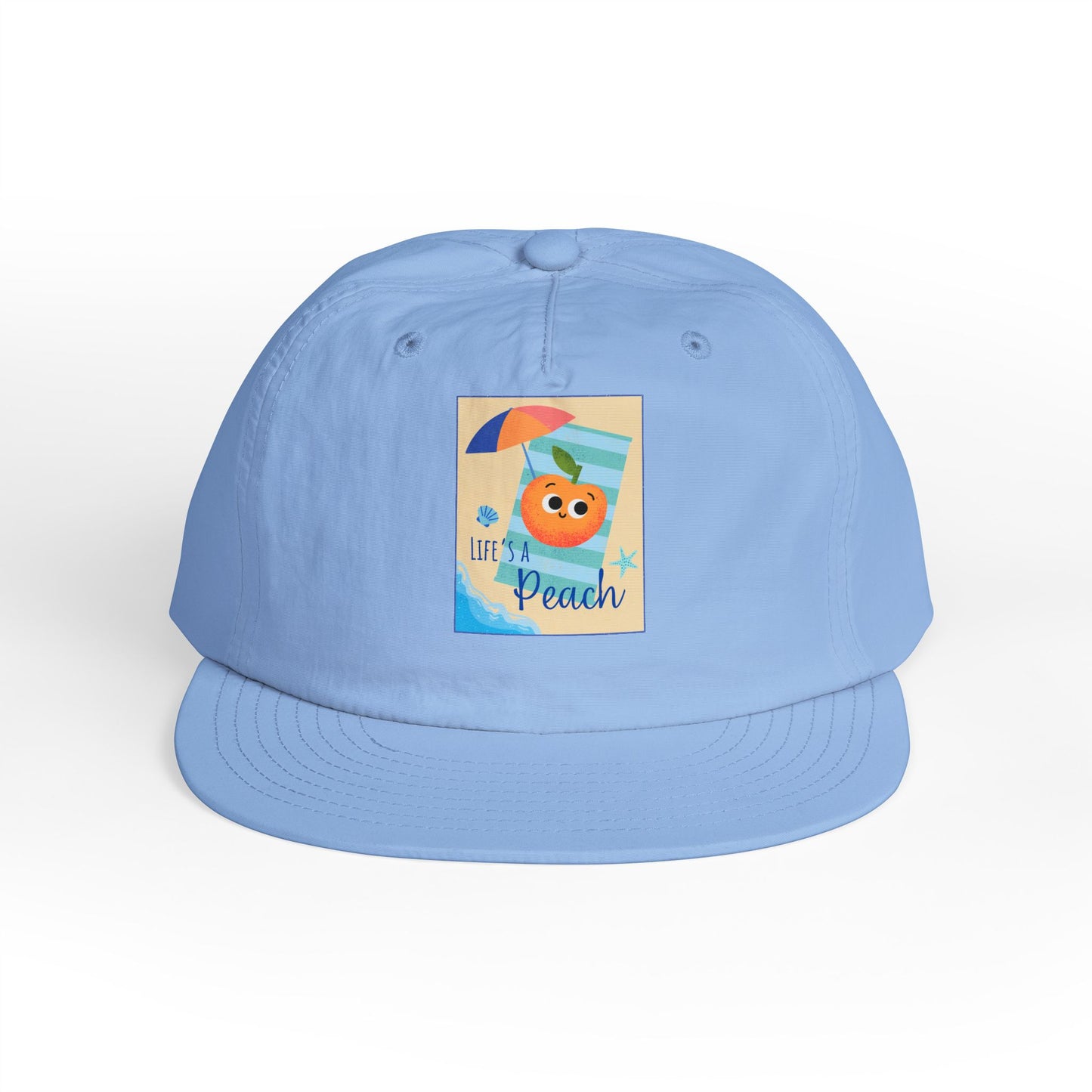 Life's a Beach Pun Surf Cap - Fun Beach Hat, Summer Accessory, Gift for Surfers, Cute Vacation Cap, Beach-Themed Apparel