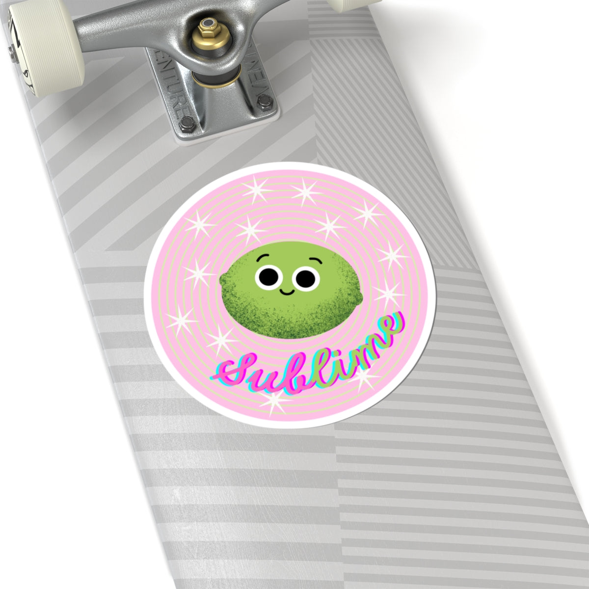 Sublime Lime Kiss-Cut Stickers | Cute Lime Decoration for Laptops, Water Bottles, Journals, Kids’ Crafts, Gift Ideas