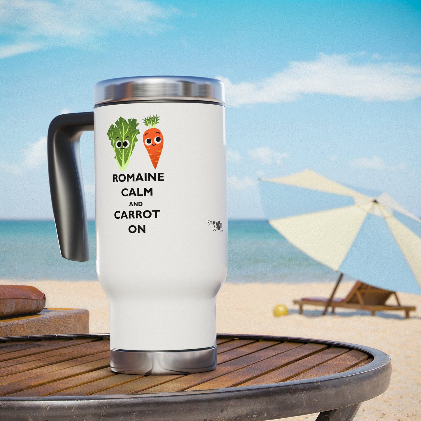 Playful Vegetable Travel Mug - Perfect for Veggie Lovers, Kitchen Décor, Gifts for Friend, Funny Coffee Cup, Eco-Friendly Drinkware