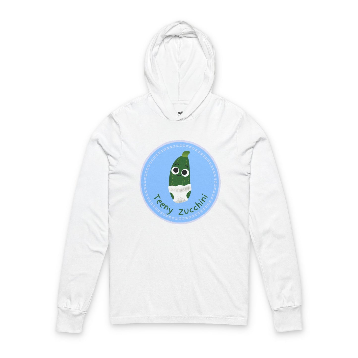Zucchini Pun Unisex Hooded Long Sleeve Shirt, Great for Gardening, Veggie Lovers, Birthday Gift, Summer BBQs, Casual Wear