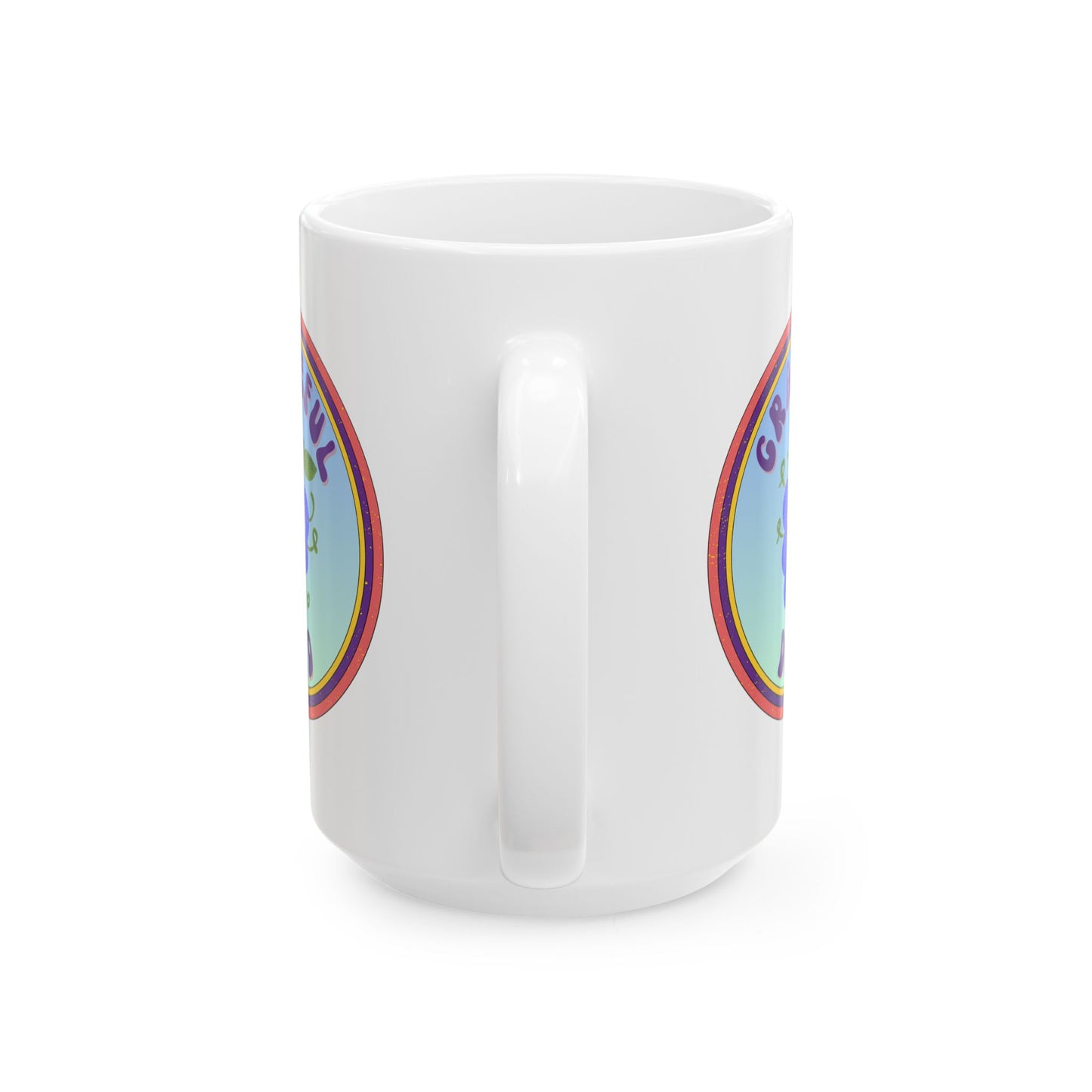 Grateful Heart Ceramic Mug - Inspirational Coffee Cup, Perfect Gift for Friends, Home Decor, Motivational Mug, Everyday Use