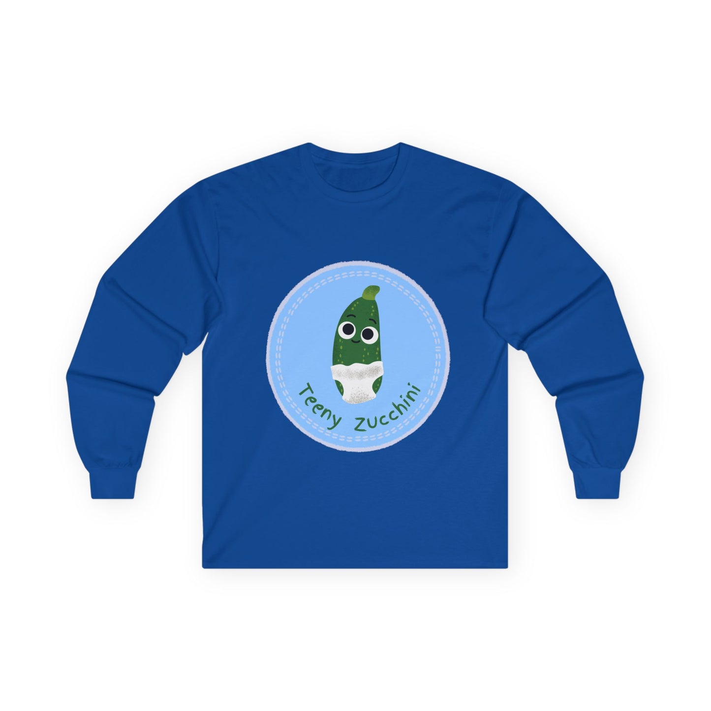Fun Zucchini Long Sleeve Tees, Unisex Cotton Shirt, Gardening Gift, Vegetable Lover Cozy Shirt, Cute Produce Apparel