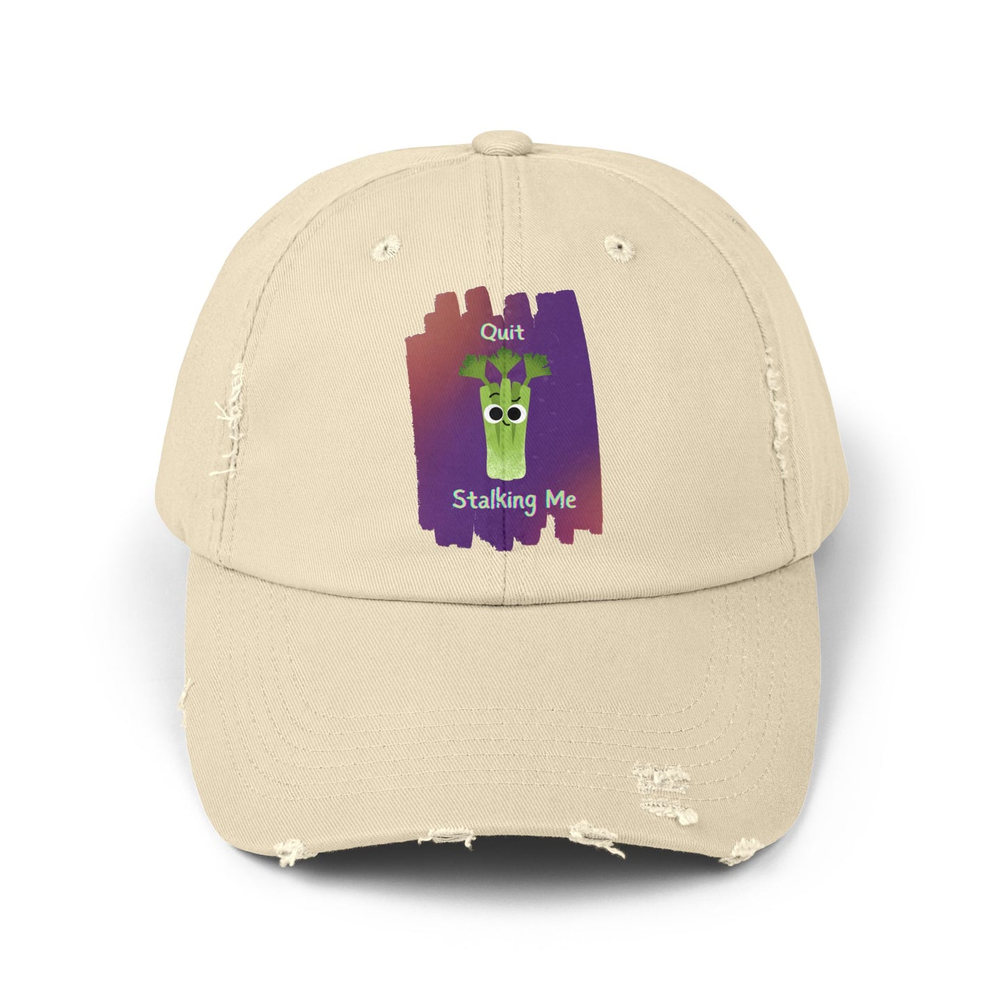 Quirky Distressed Cap for Fun-Loving Individuals, Casual Fashion Hats, Gift for Friends, Unique Accessories, Everyday Wear