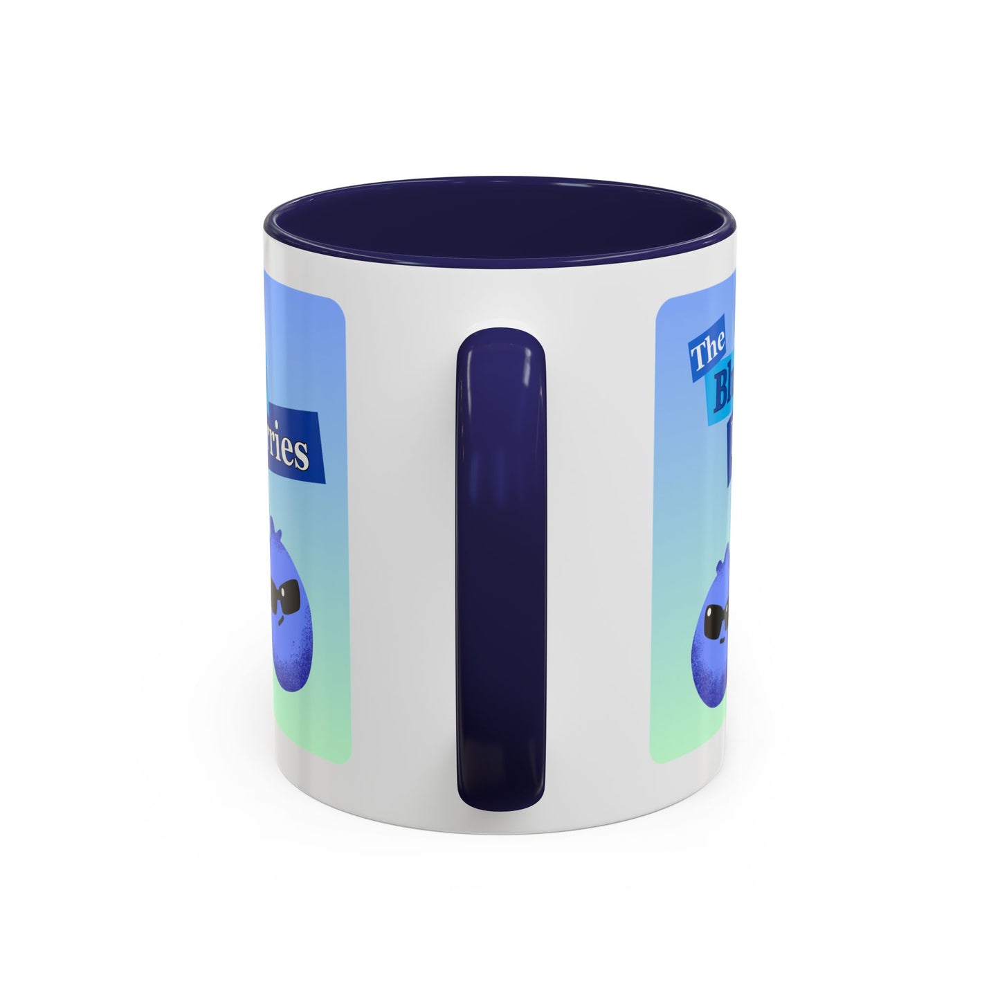 Cool Blueberries Accent Coffee Mug | Fun Gift for Coffee Lovers, Unique Kitchen Decor, Berry Lover's Gift